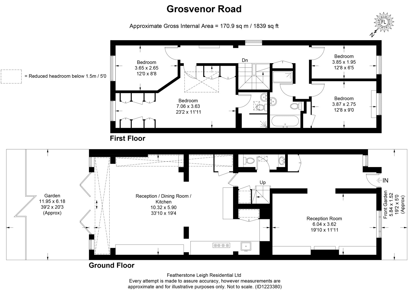 1, Grosvenor Road, Richmond floorplan