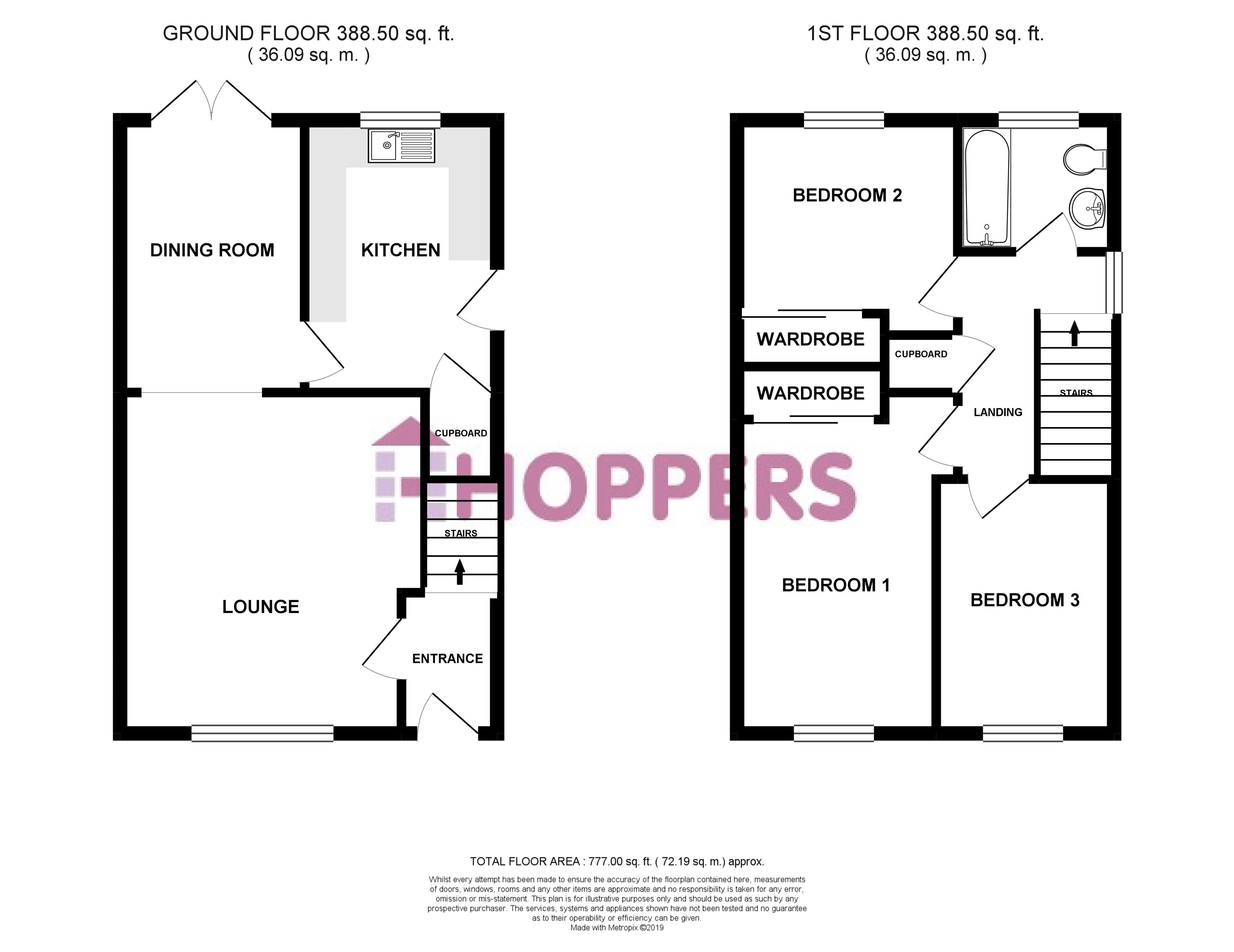 3 Bedrooms Semi-detached house for sale in Pentland Drive, Prestwick KA9