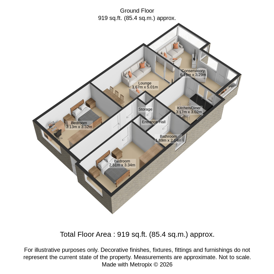 33, Woodford Road, Doncaster floorplan