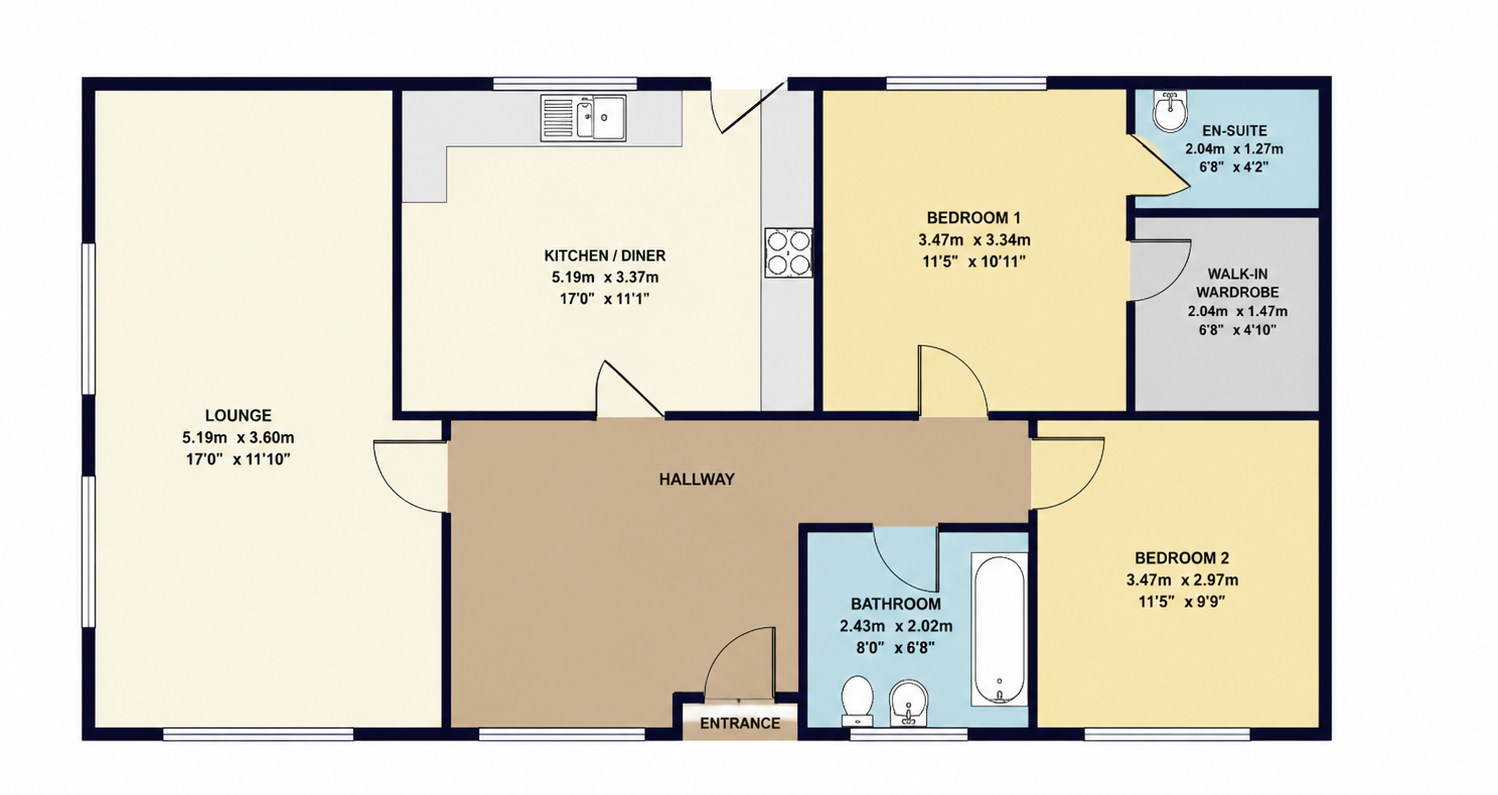 Heathland Beach Caravan Park,, 68 London Road, Lowestoft,, Kessingland floorplan