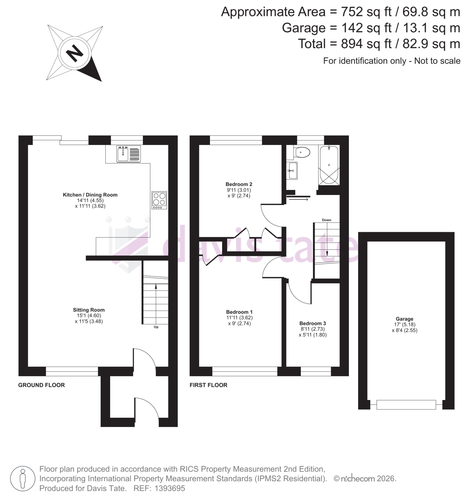 8, Chiltern Walk, Reading floorplan