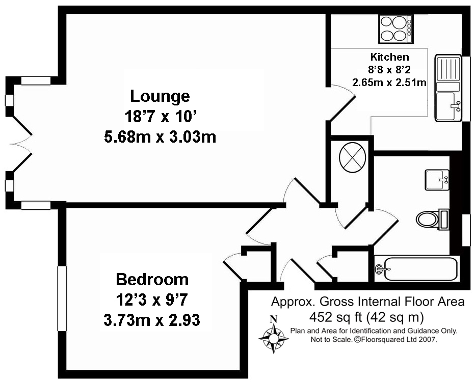 1 Bedrooms Flat to rent in Monmouth Grove, Brentford TW8