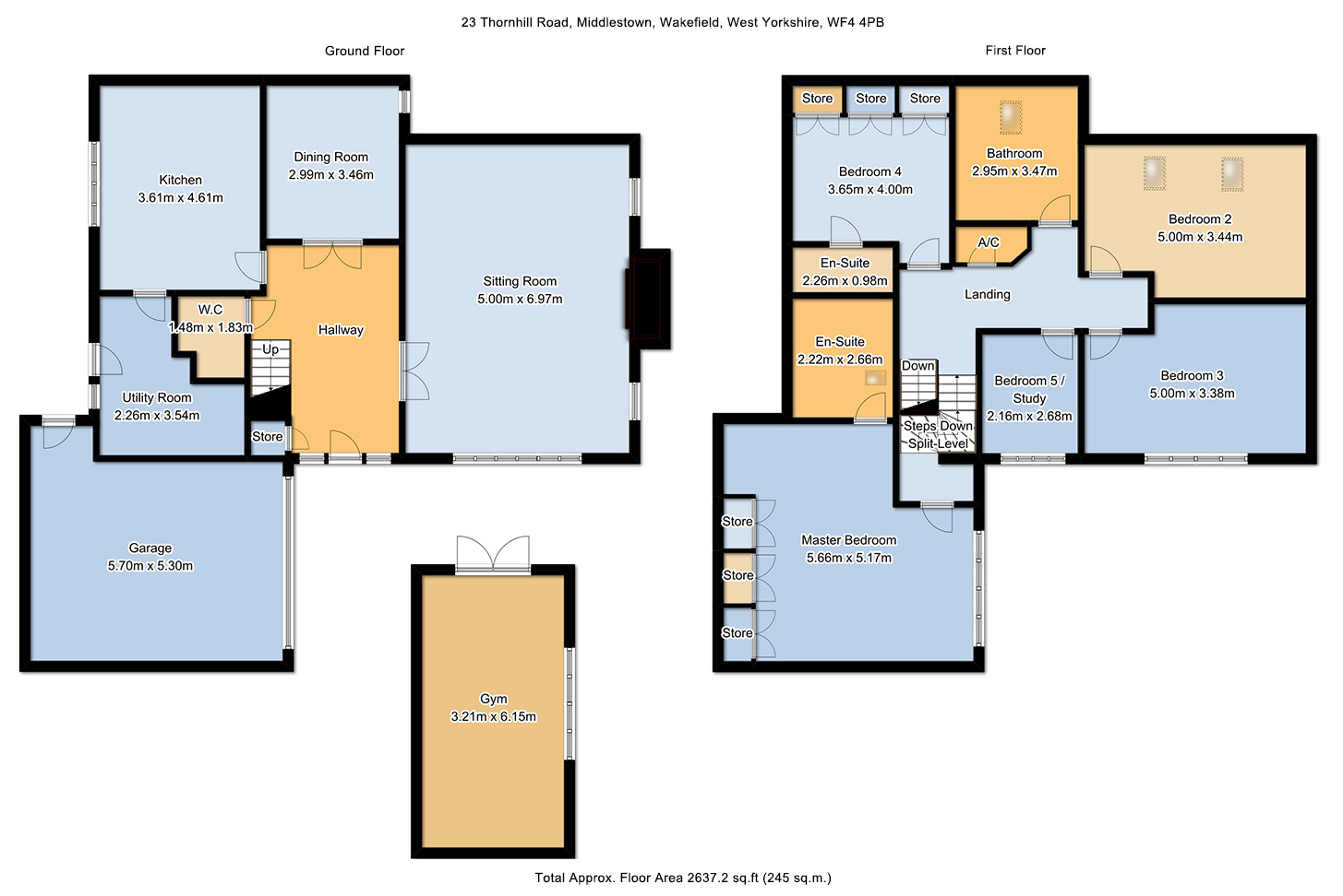 5 Bedrooms Detached house for sale in Thornhill Road, Middlestown, Wakefield WF4