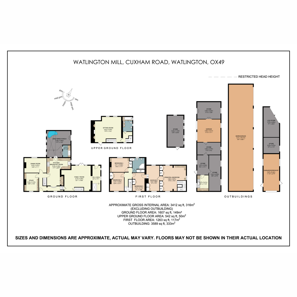 Watlington Mill, Cuxham Road, Watlington, Oxfordshire floorplan