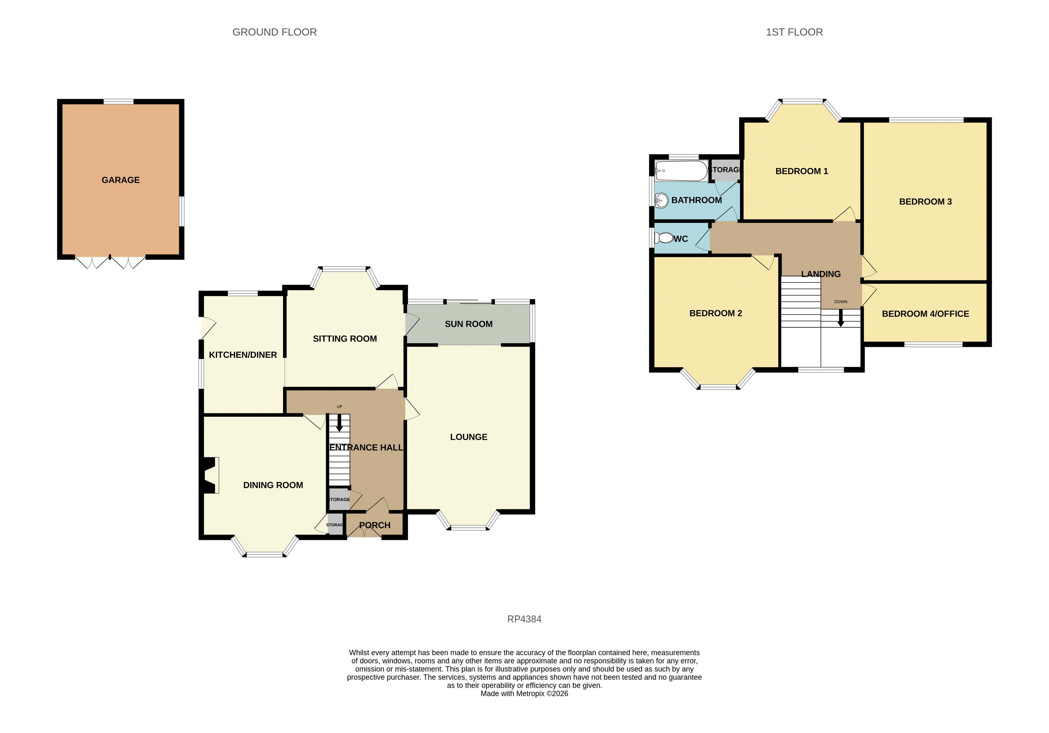16, Whitehall Road, Colwyn Bay floorplan