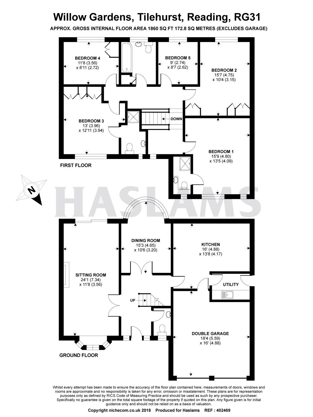 5 Bedrooms Detached house for sale in Willow Gardens, Tilehurst, Reading RG31