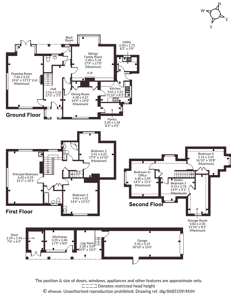 Bambers,, Grayswood Road, Surrey floorplan