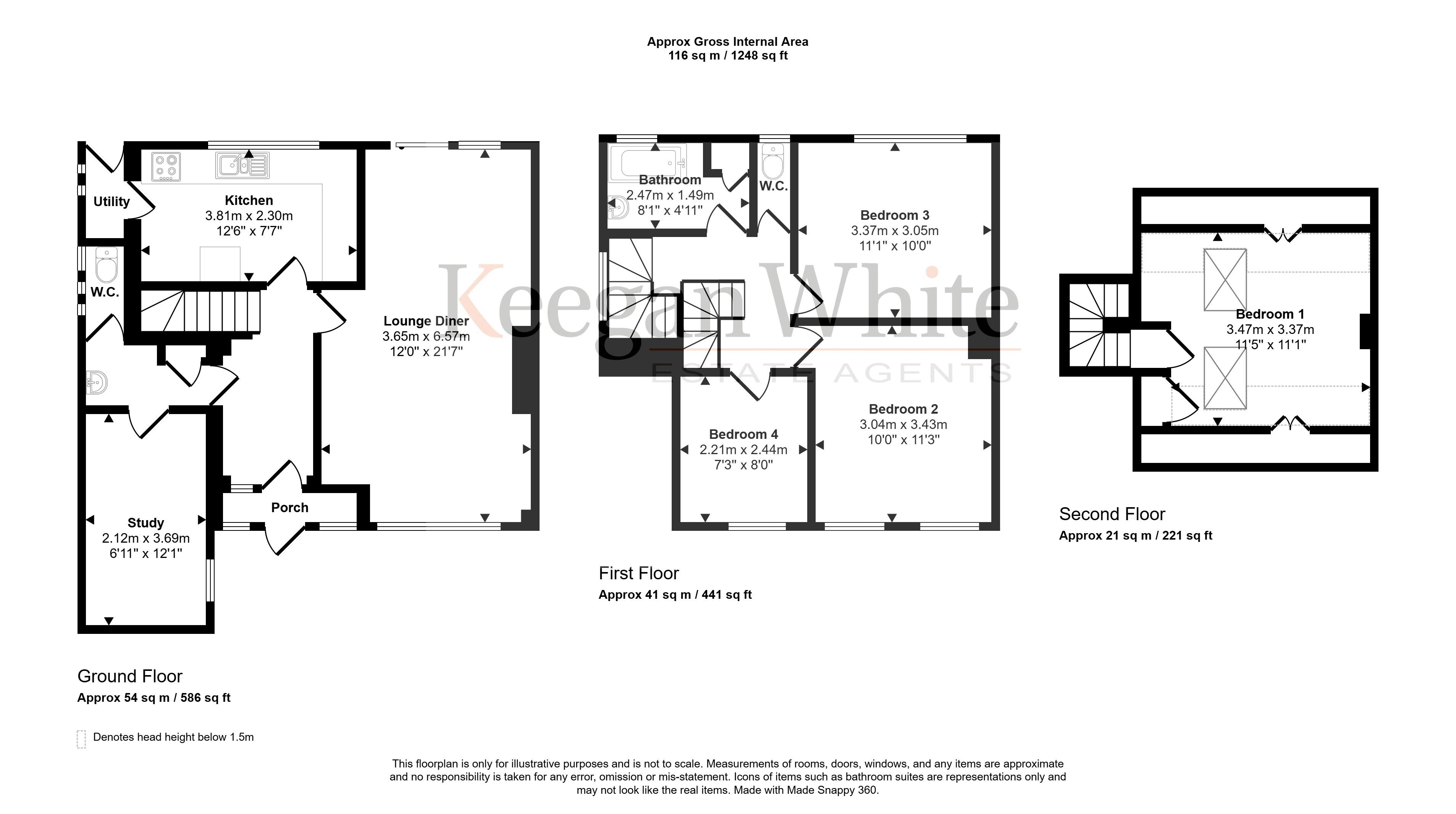 92, Deeds Grove, High Wycombe floorplan