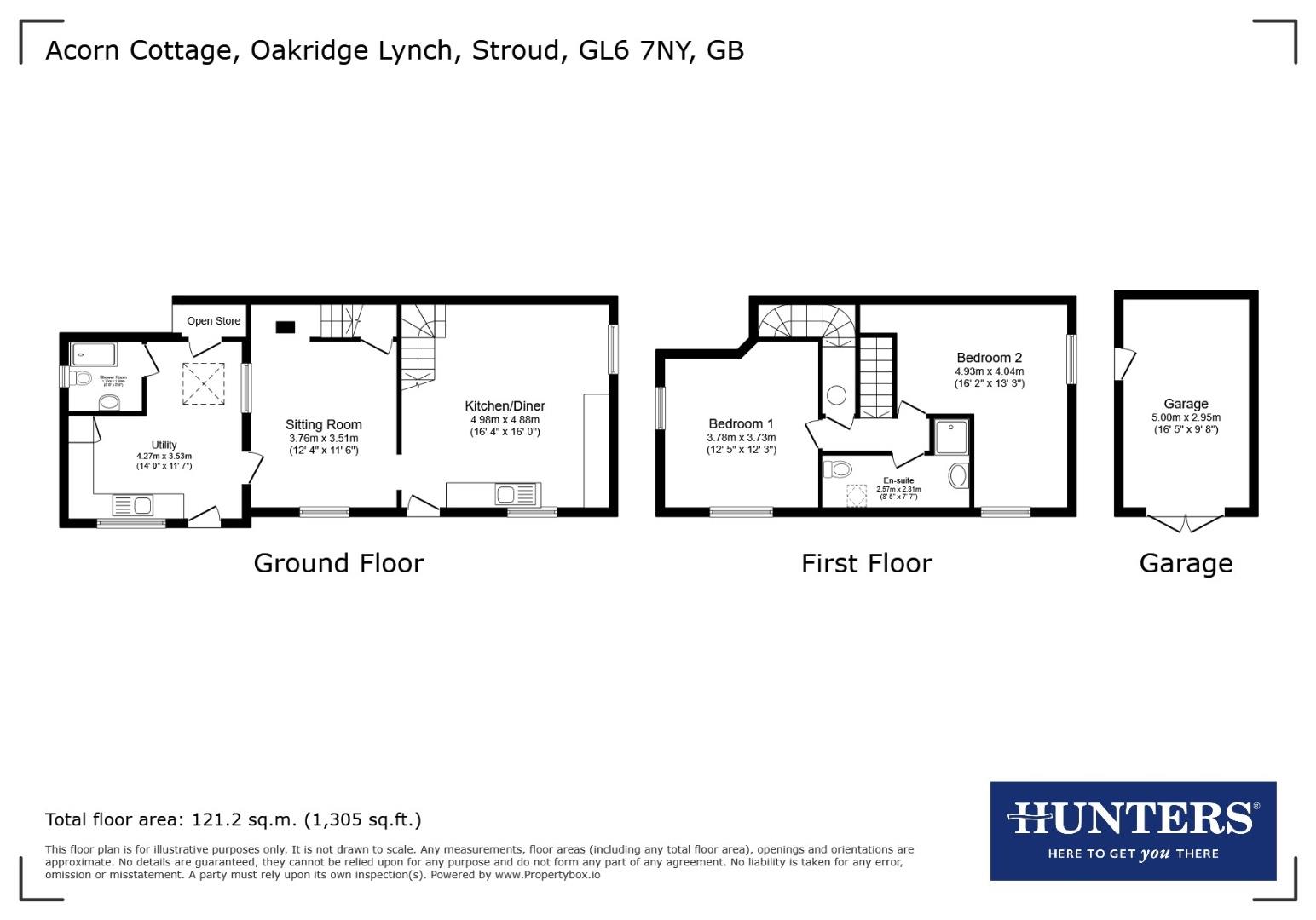 Acorn Cottage, Oakridge Lynch, Stroud floorplan