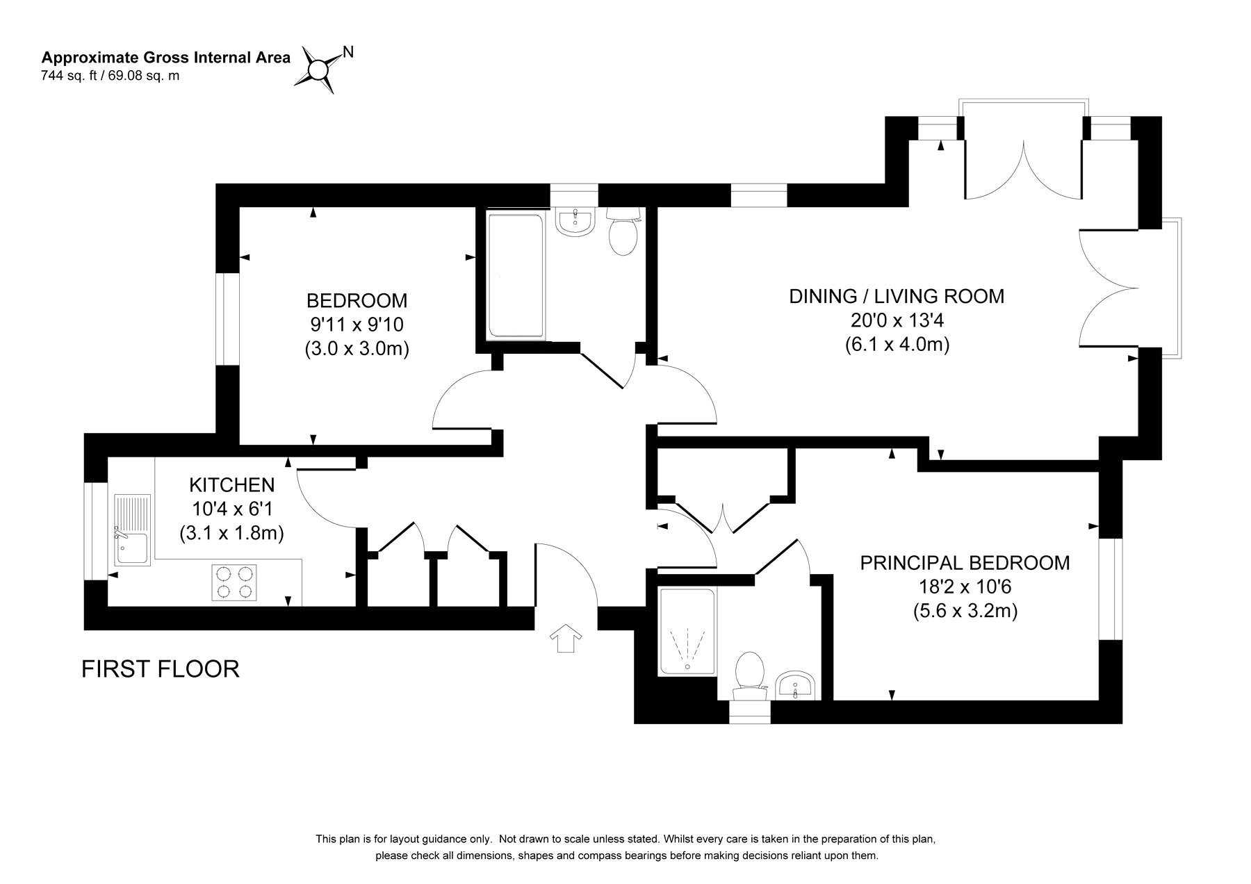 16 Boleyn Court,, Tudor Way, Woking floorplan