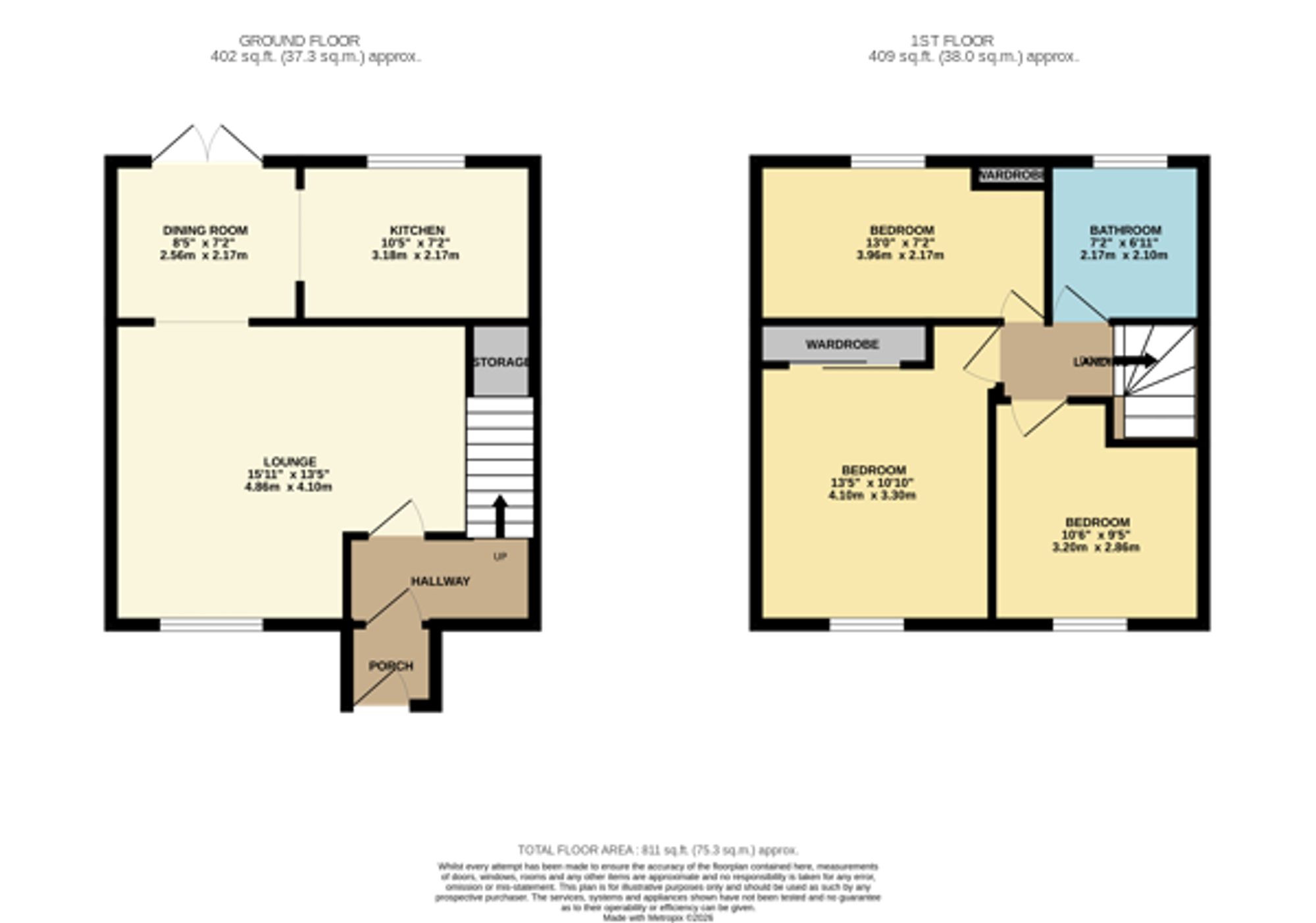 247 Southworth Lane, Warrington floorplan
