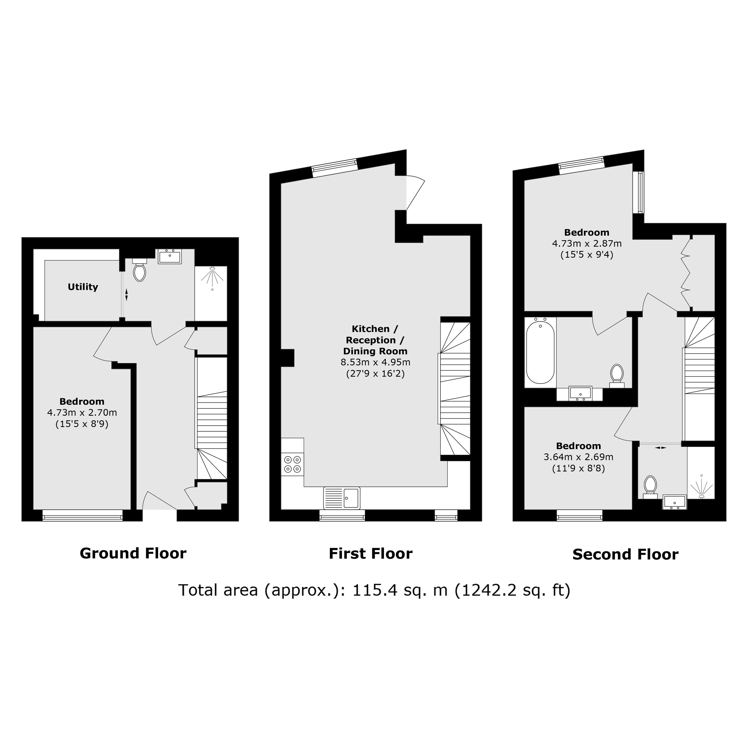 9, Baldwin Lane, London floorplan