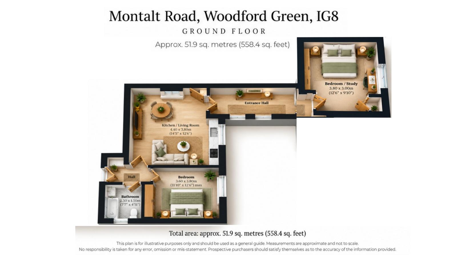 Montalt Road, Woodford Green floorplan
