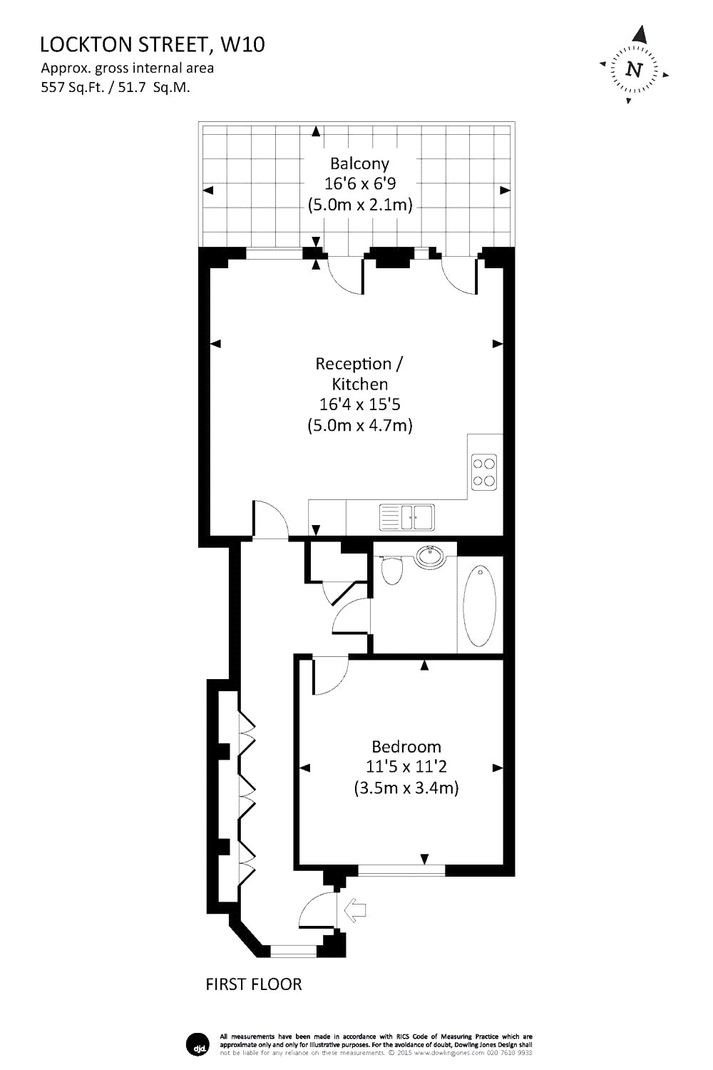 1 Bedrooms Flat to rent in Lockton Street, North Kensington W10