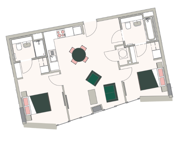 I171, Vox, 1 Trentham Street, Manchester,, Manchester floorplan