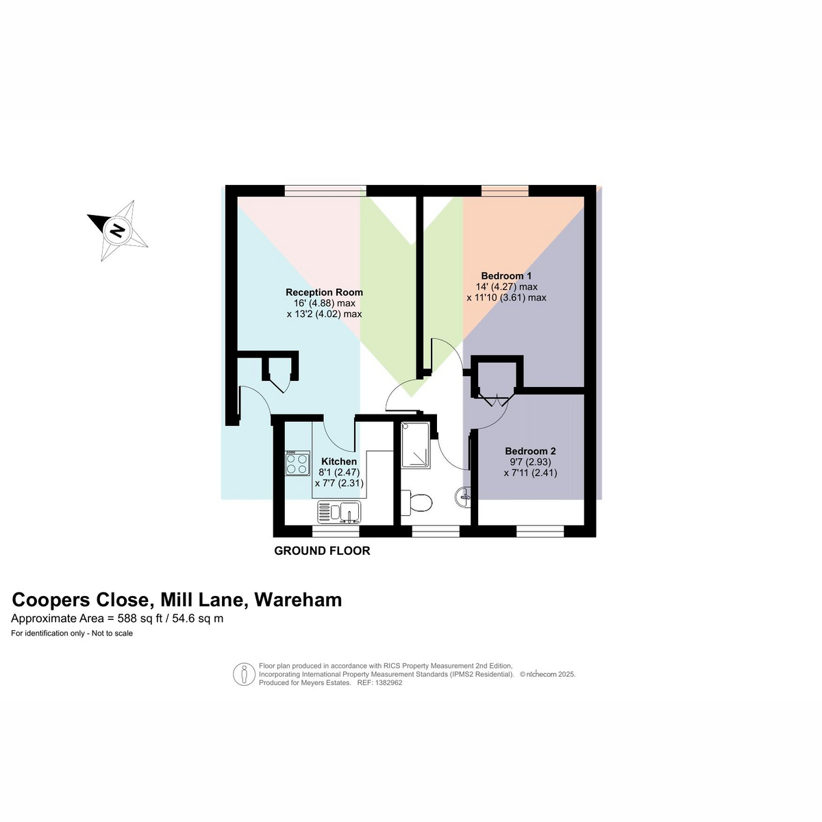 Flat Flat 8, Mill Lane, Coopers Close, Wareham floorplan