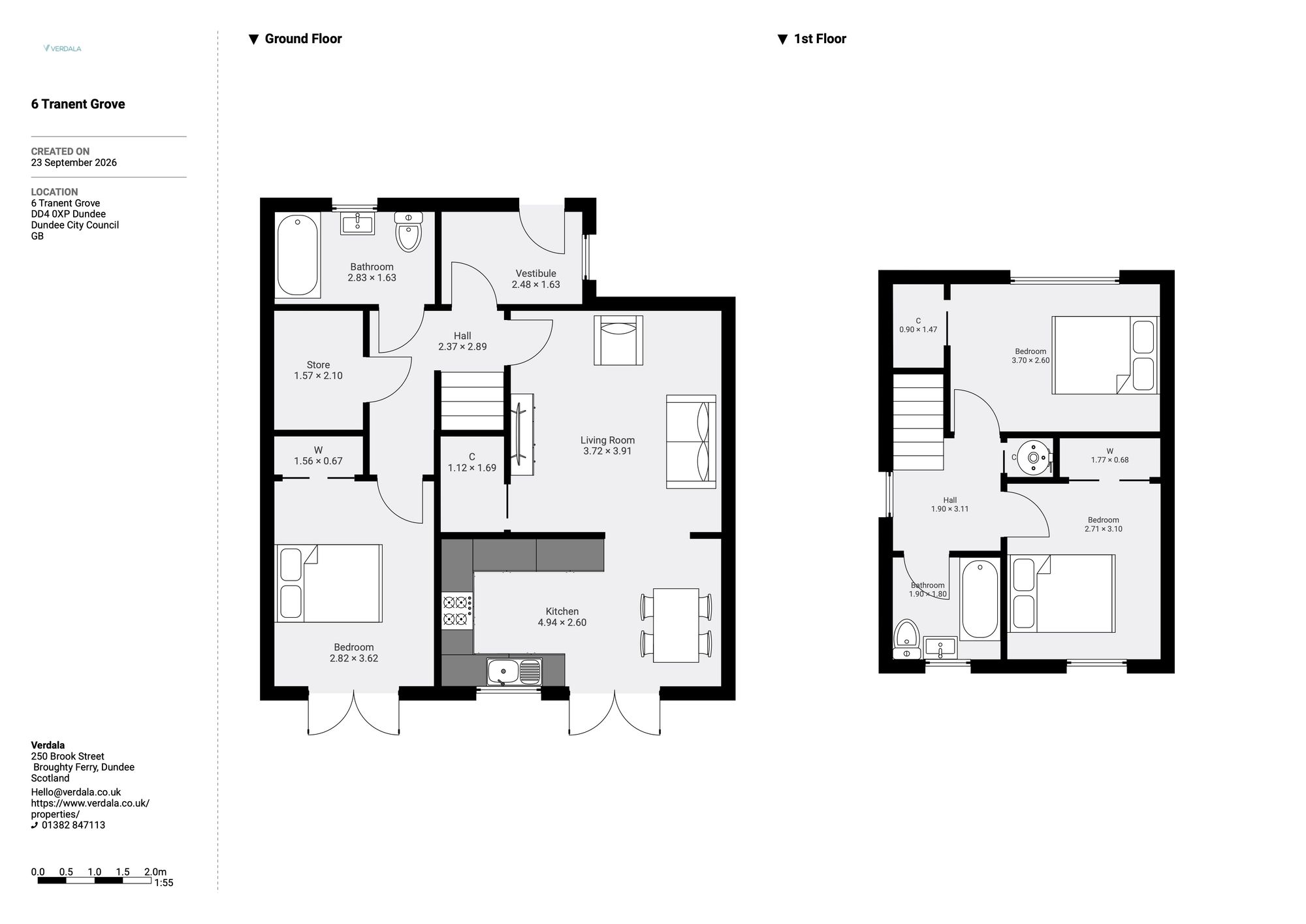 6 Tranent Grove, Dundee floorplan