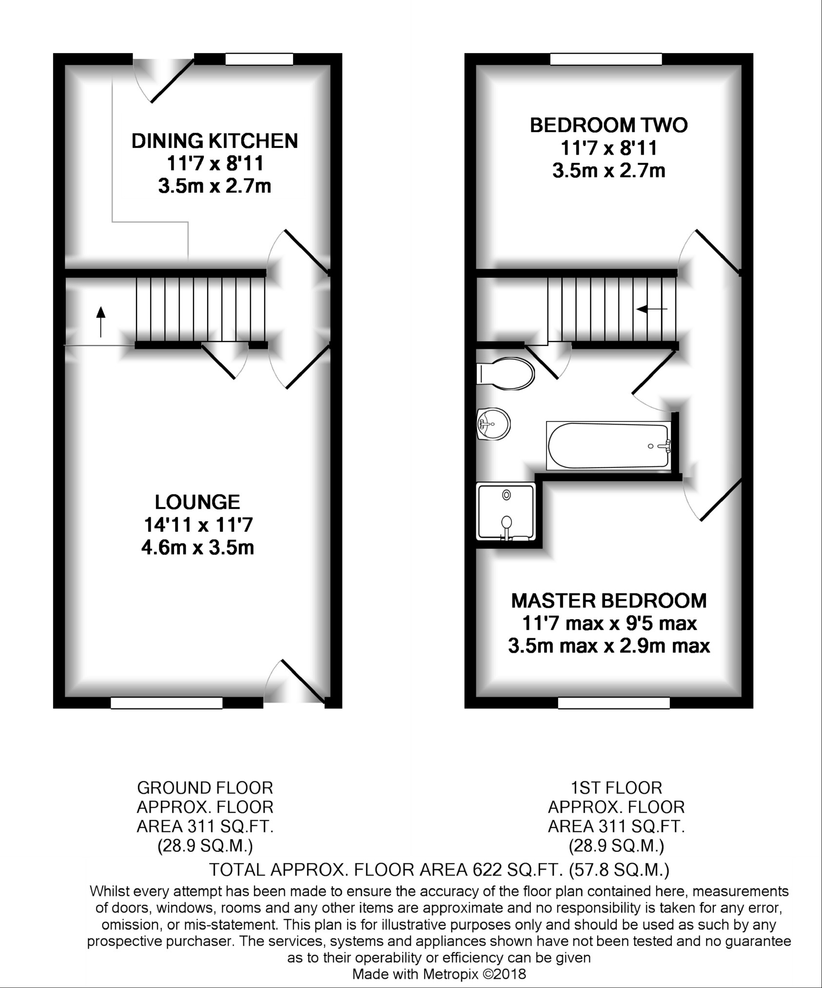 2 Bedrooms Terraced house for sale in Sawyers Crescent, Copmanthorpe, York YO23