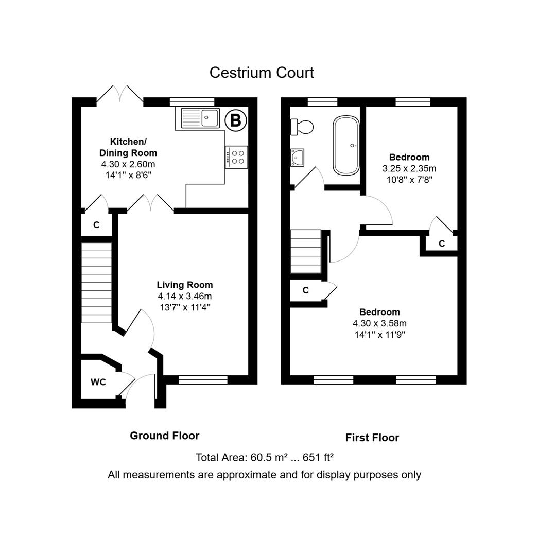 2, Cestrium Court, Wallsend floorplan