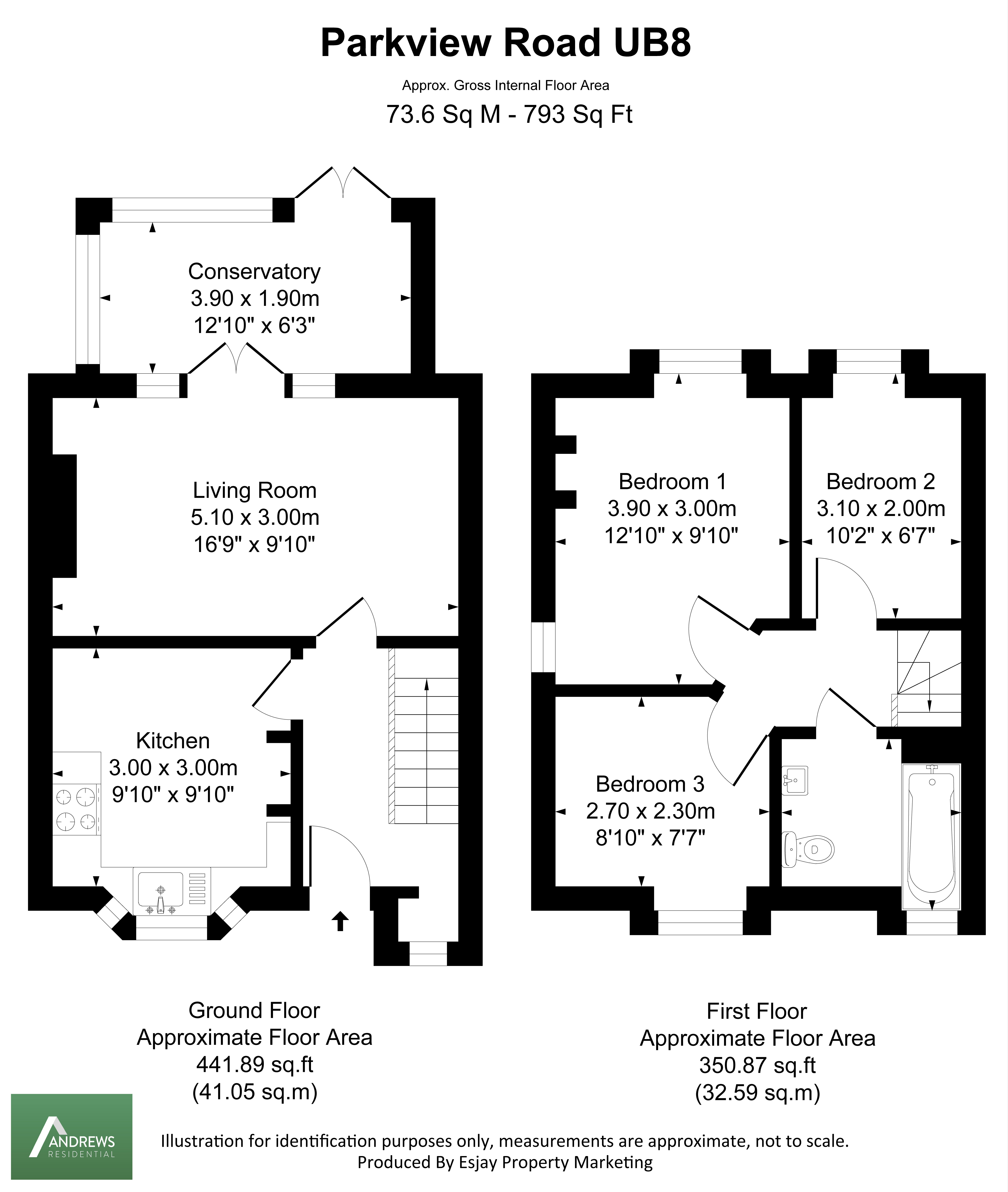 44, Park View Road, Hillingdon floorplan