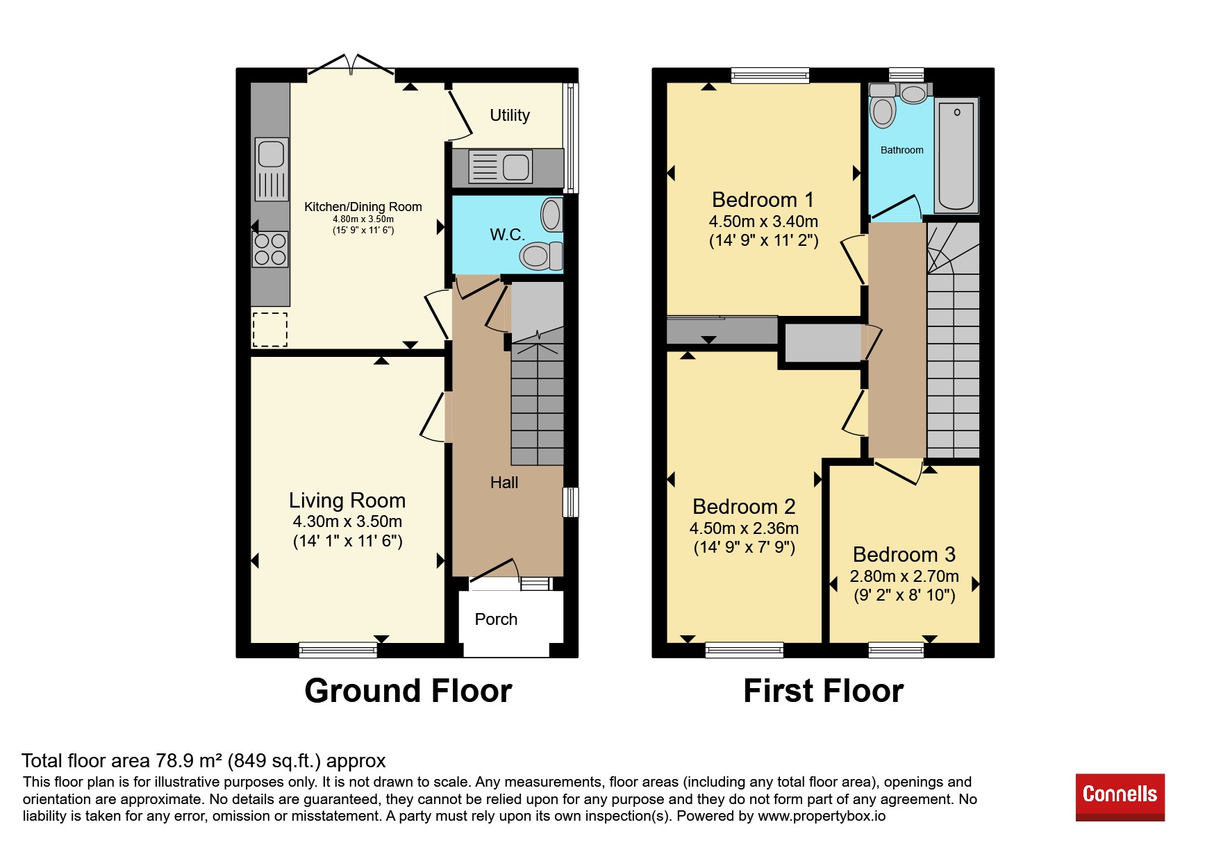 Plot 26 The Marigold, 25, Clarendon Mews, Basildon floorplan