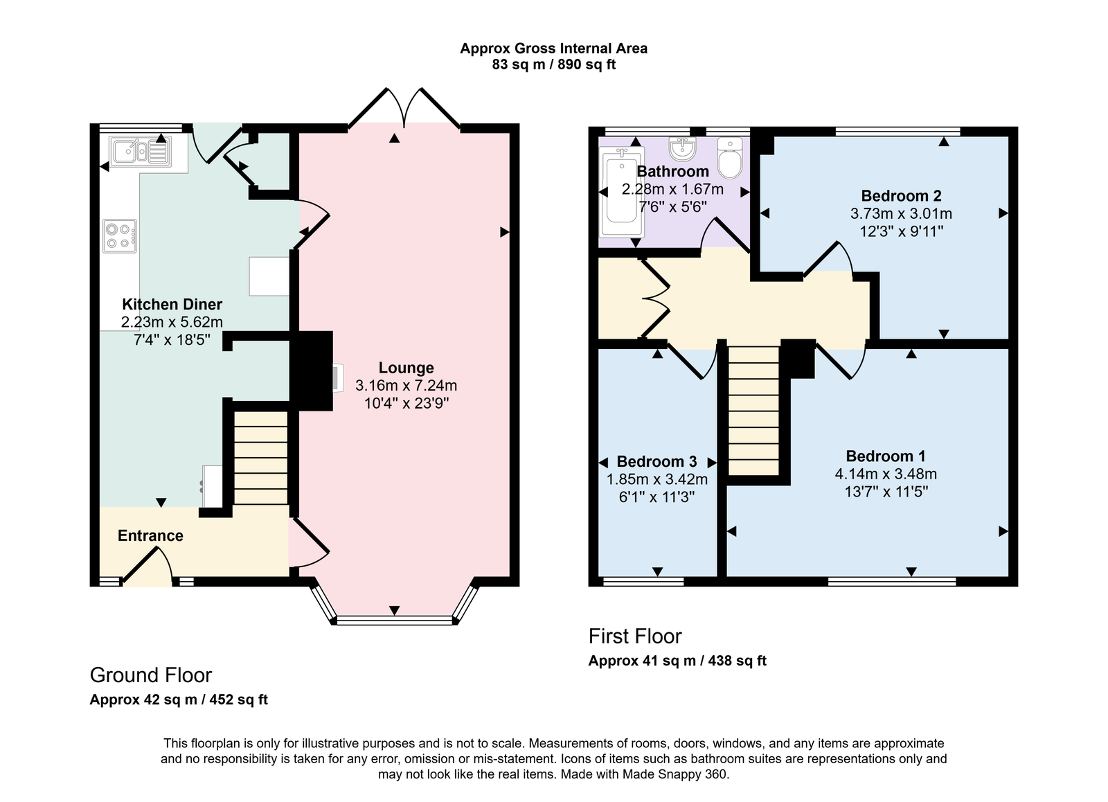 69, Criffel Road, Whitehaven floorplan