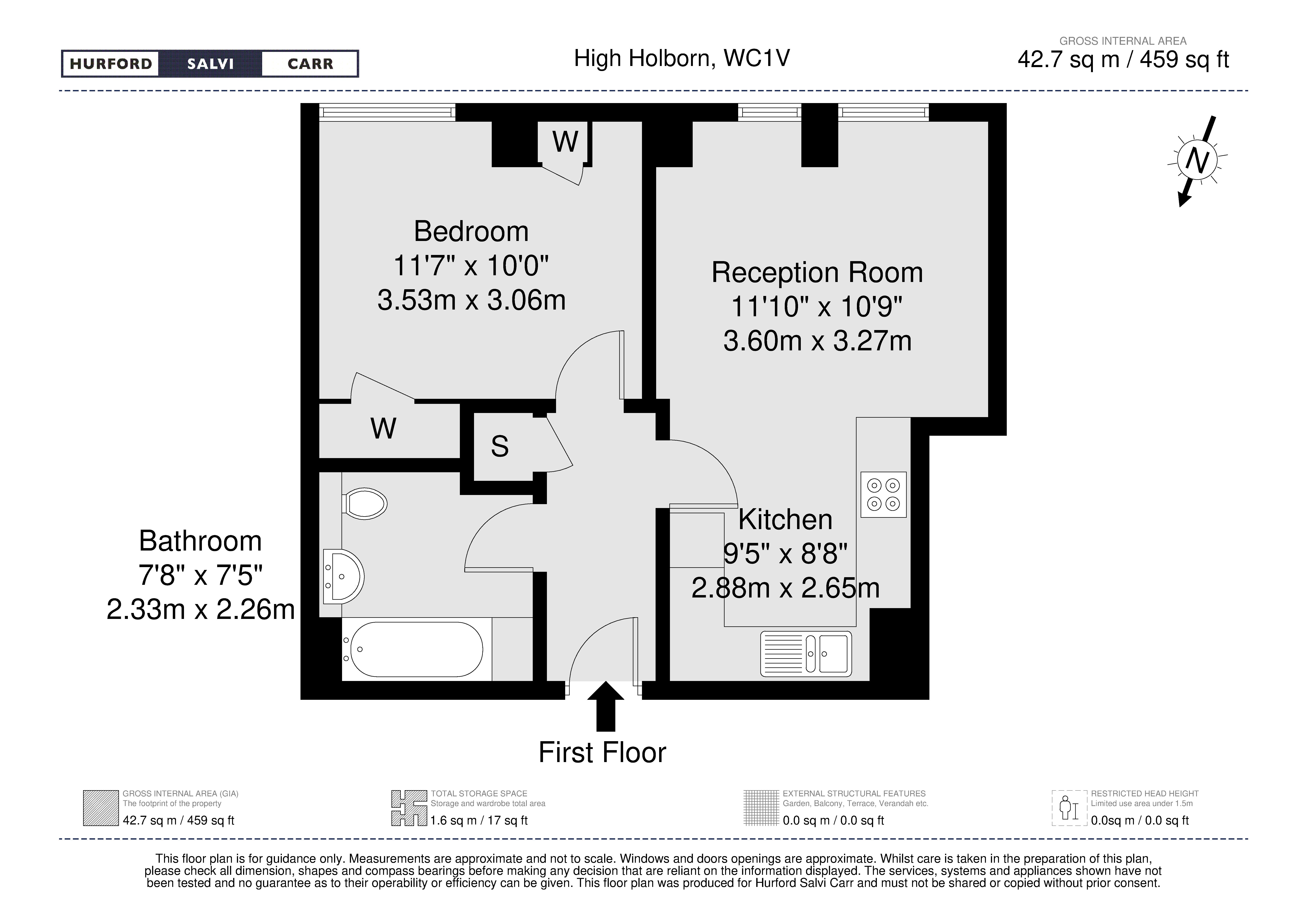 Flat 104, 7, High Holborn, London floorplan