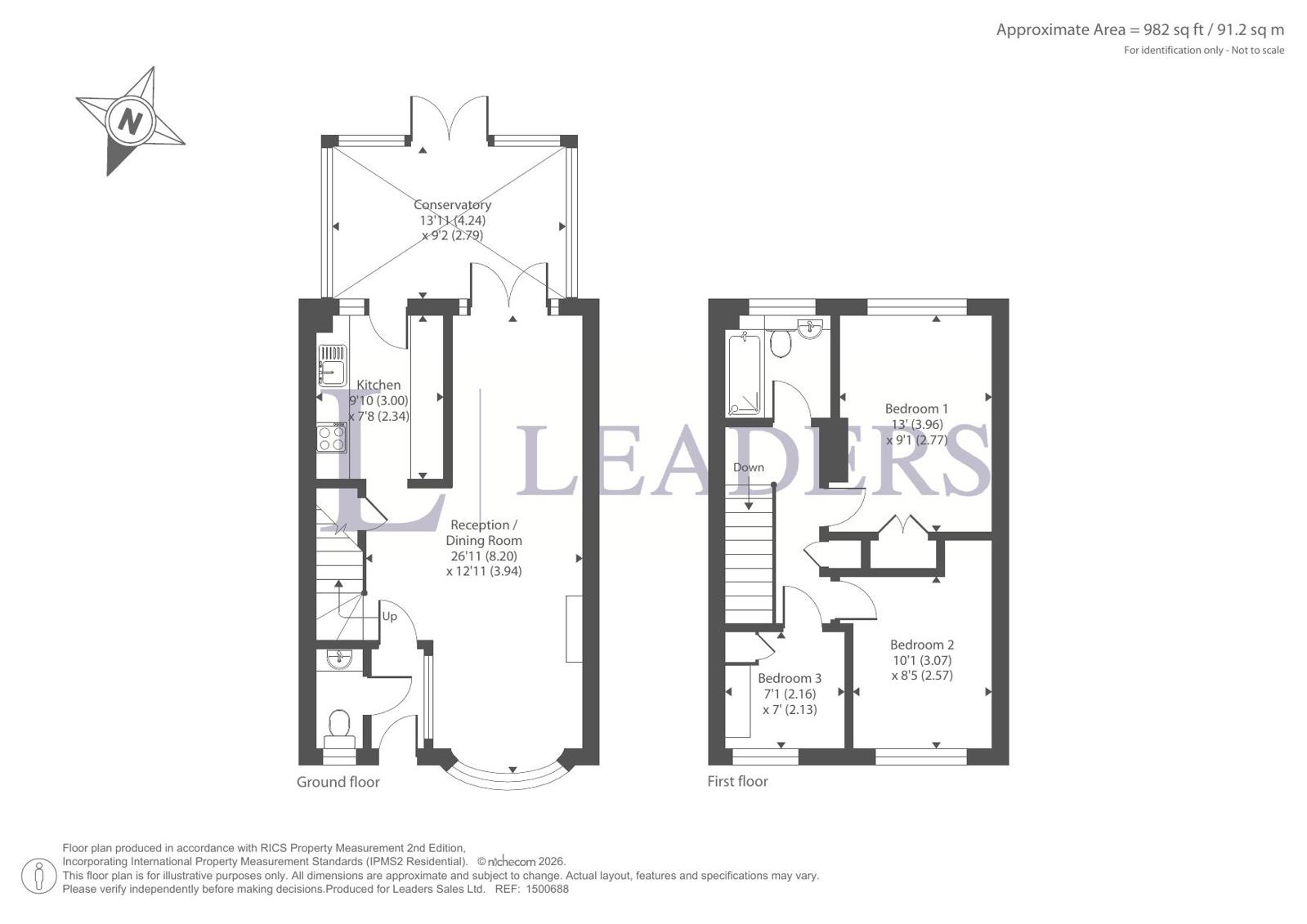 32, Wakefield Way, Bognor Regis floorplan