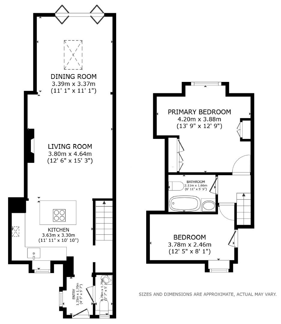 Beck Cottage, 133, Main Street, Keighley floorplan