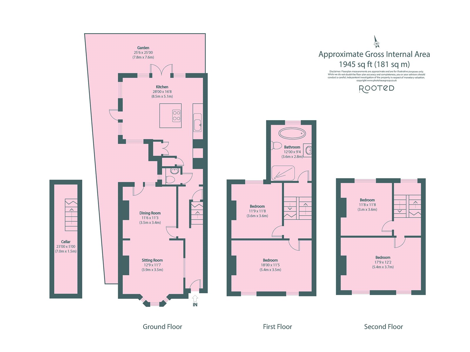 1, Groombridge Road, London floorplan