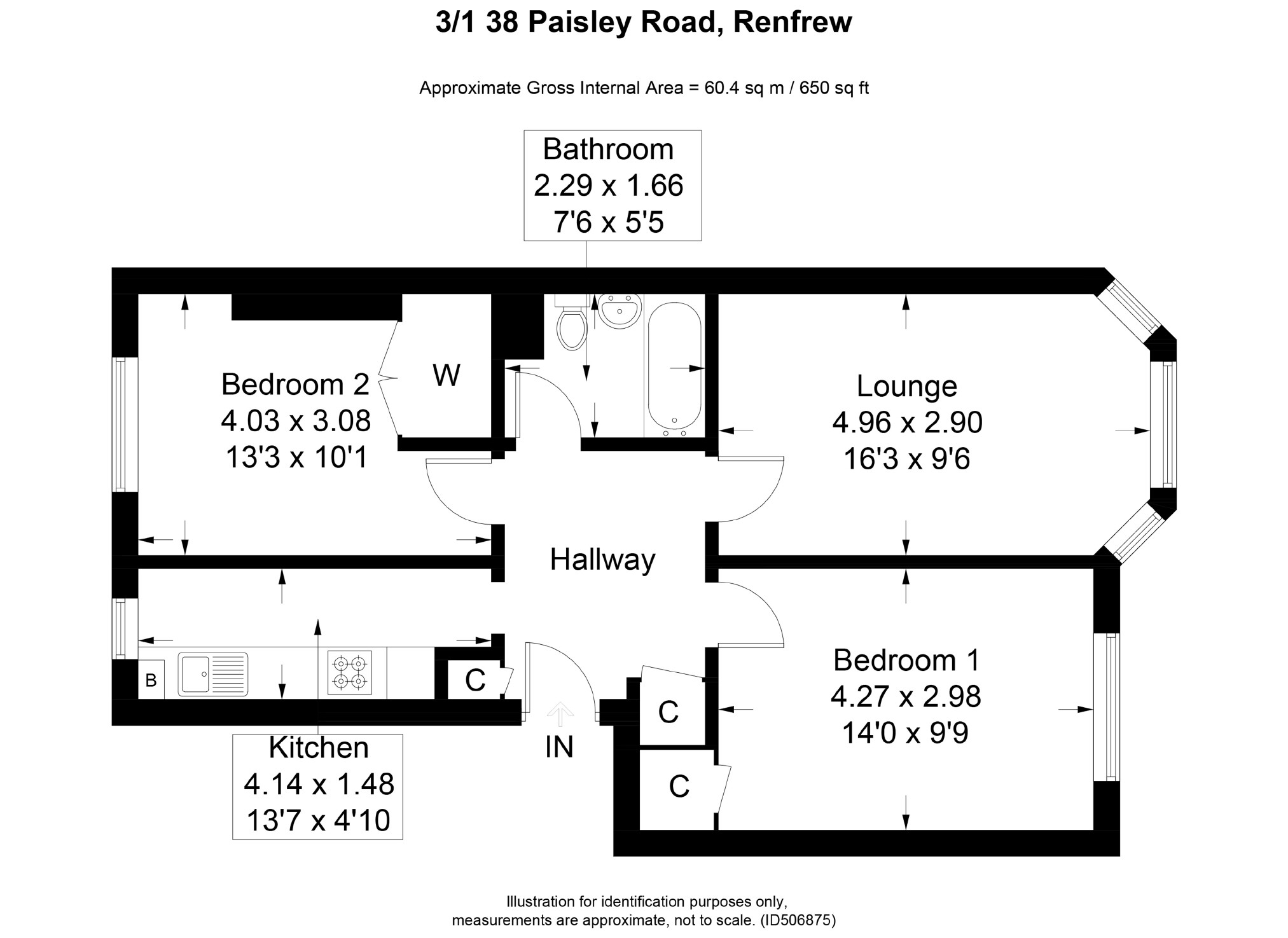 2 Bedrooms Flat for sale in Paisley Road, Renfrew PA4