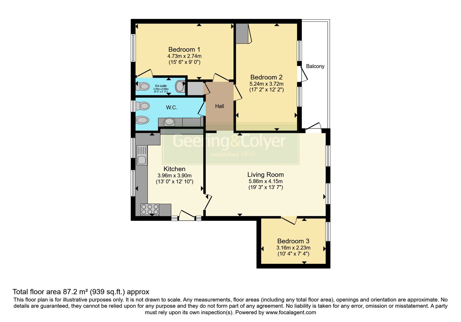 6 Courthill House,, Whitfield Hill, Dover floorplan