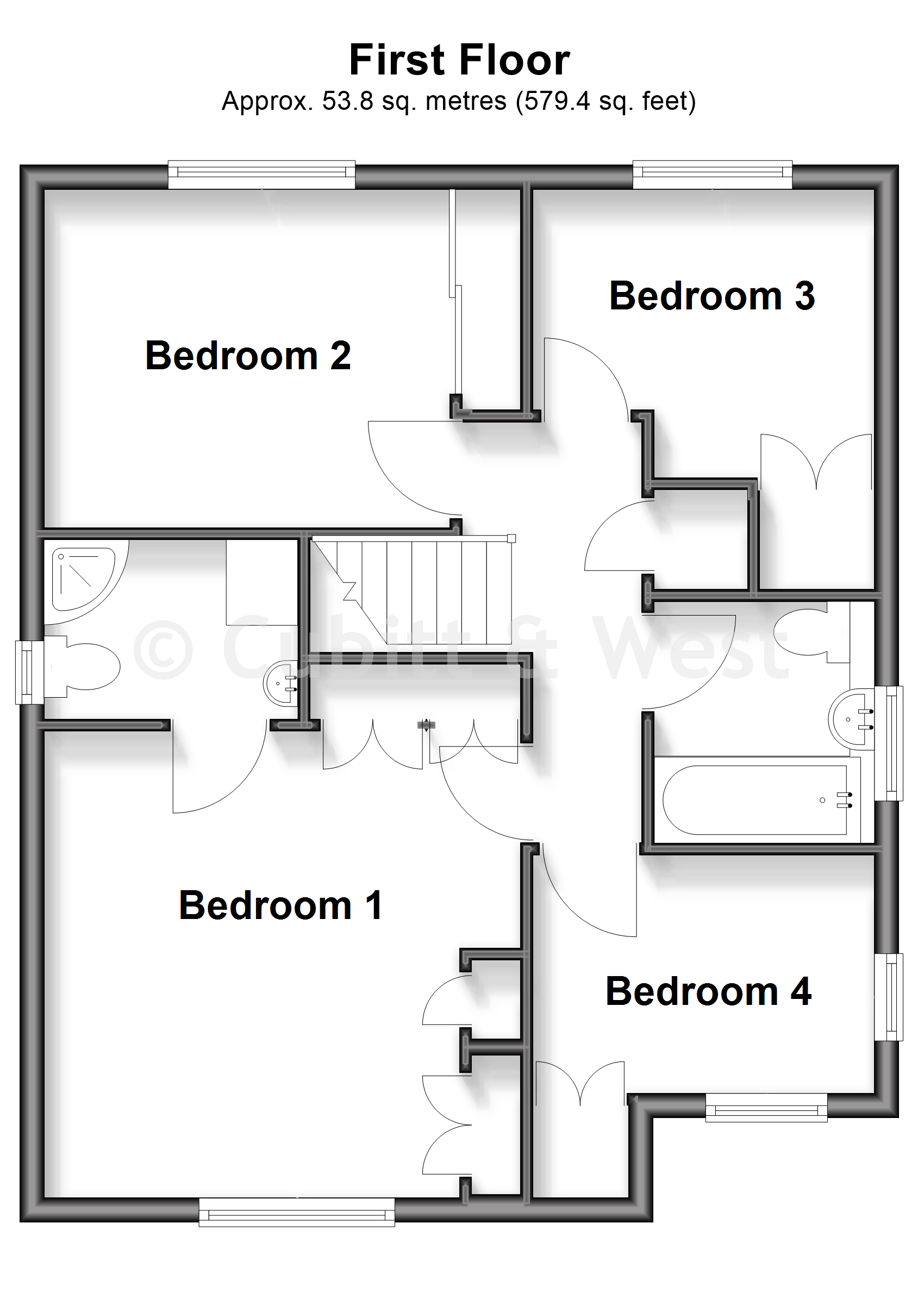 12, Marlborough Close, Chichester floorplan