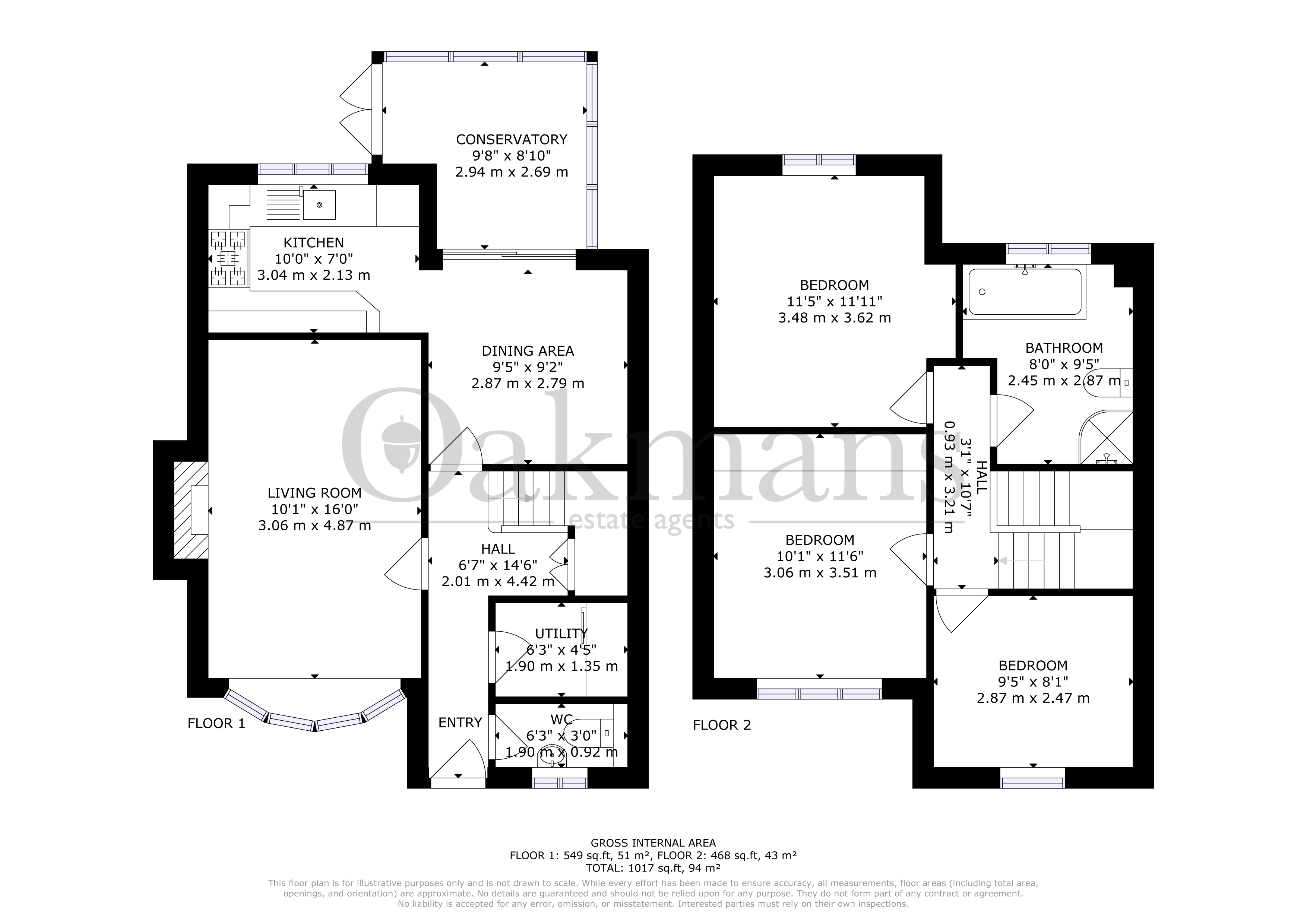 11, HIGHCREST CLOSE, BIRMINGHAM floorplan