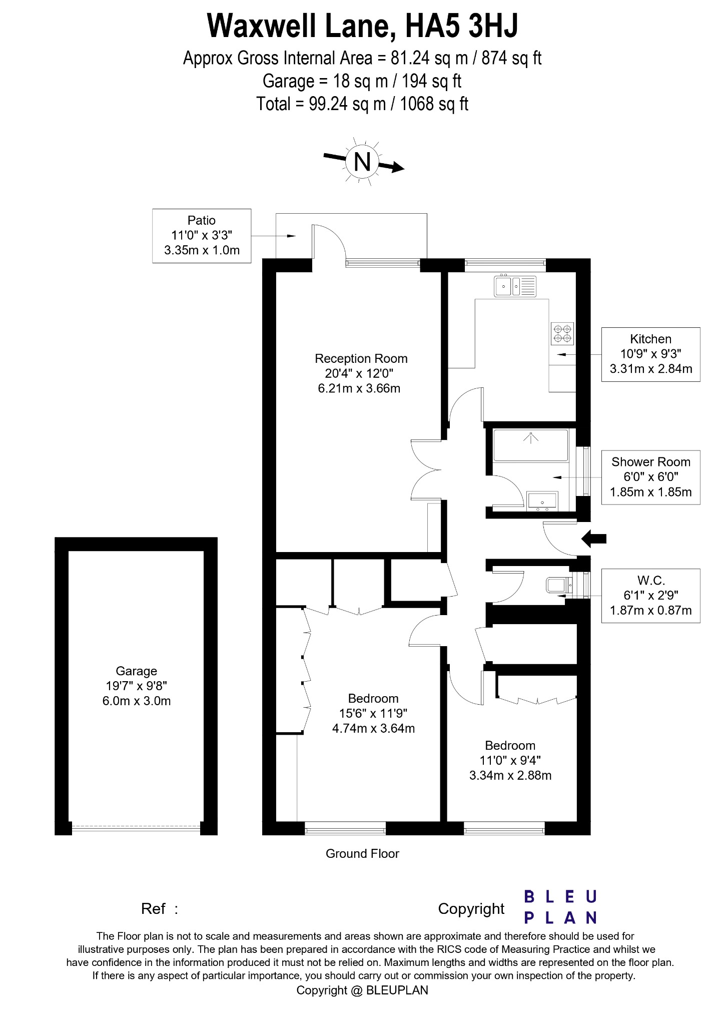 Waxwell Lane, Greater London floorplan