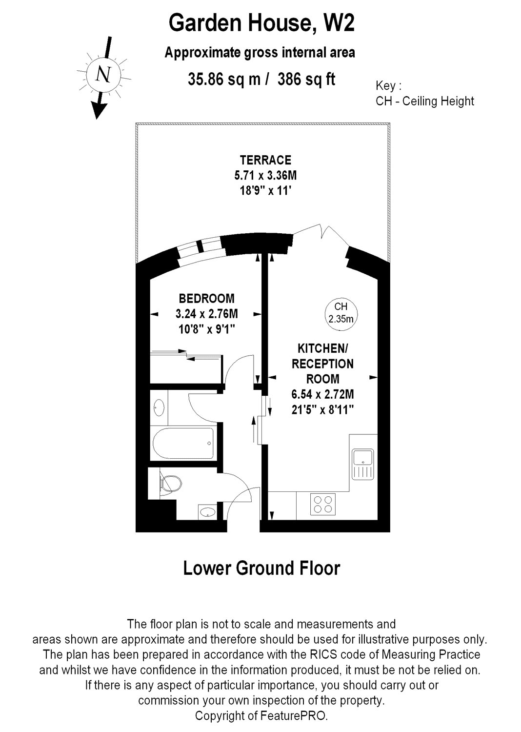 1 Bedrooms Flat to rent in Garden House, 86-92 Kensington Gardens Sq, London W2