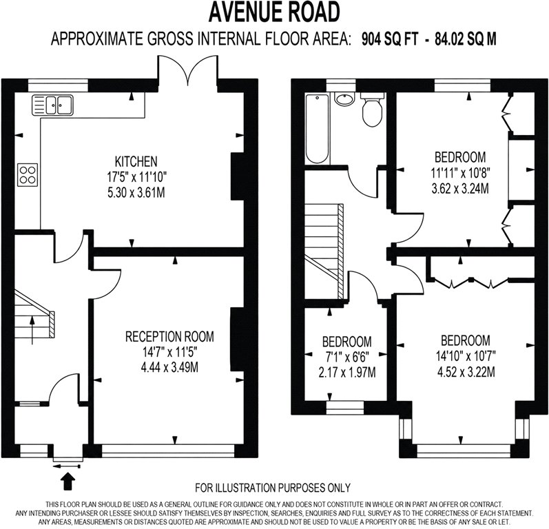 74, Avenue Road, London floorplan