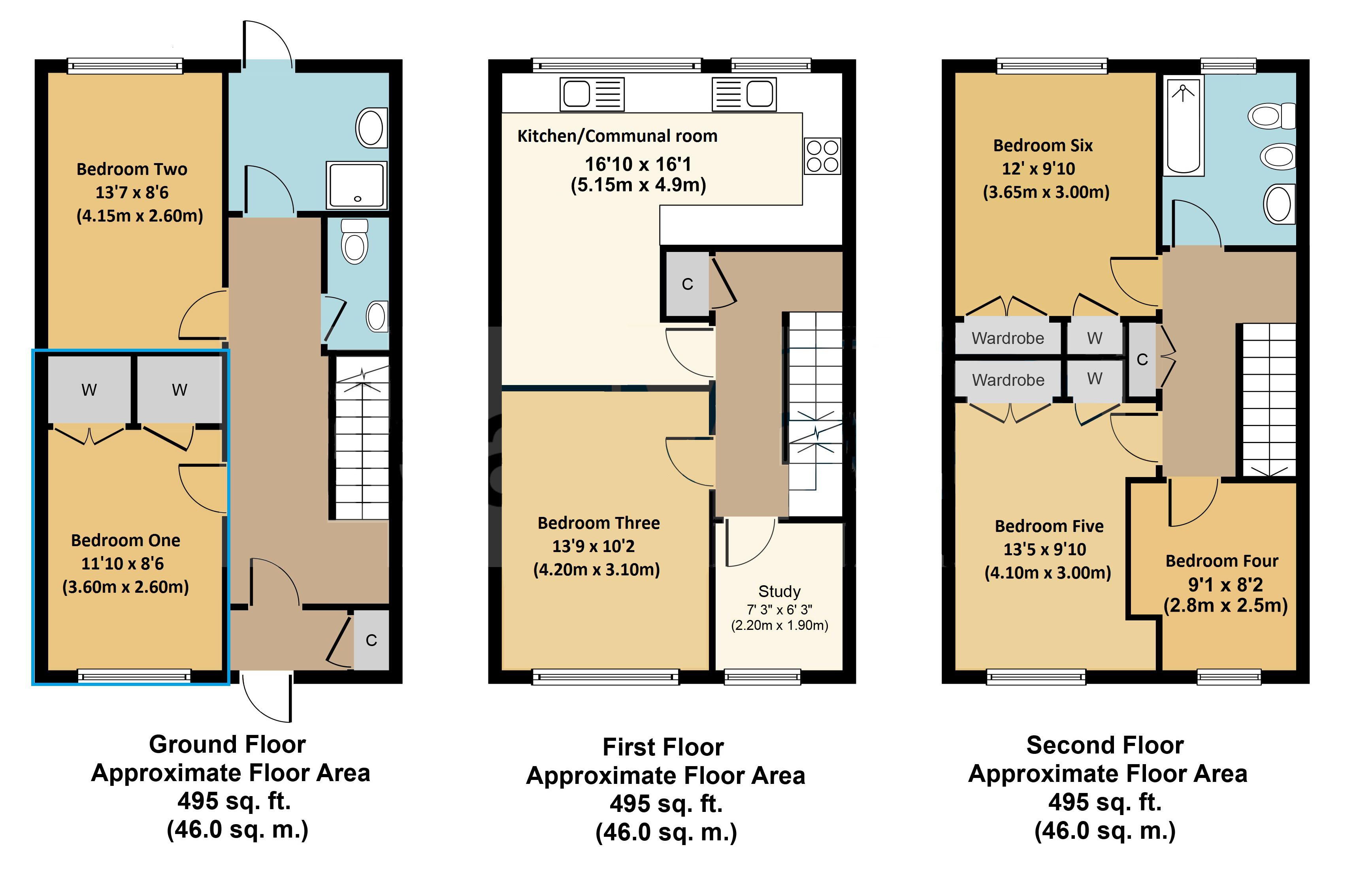 Room 2, 9, Kimbers Lane, Farnham floorplan