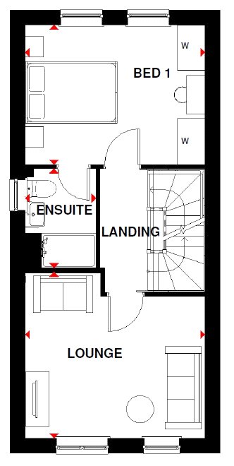 Plot 212 The Haversham,, Darwin Green, Cambridge floorplan
