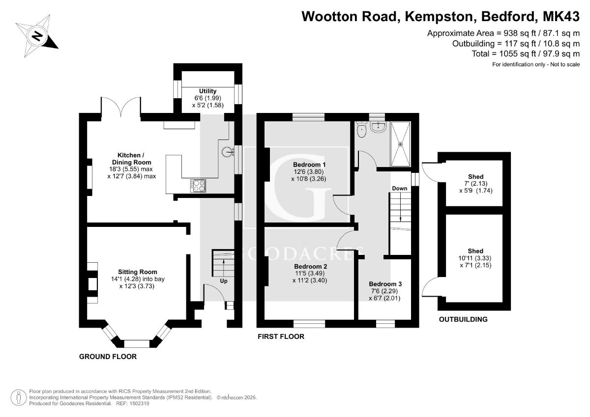 95 Wootton Road, Bedford floorplan
