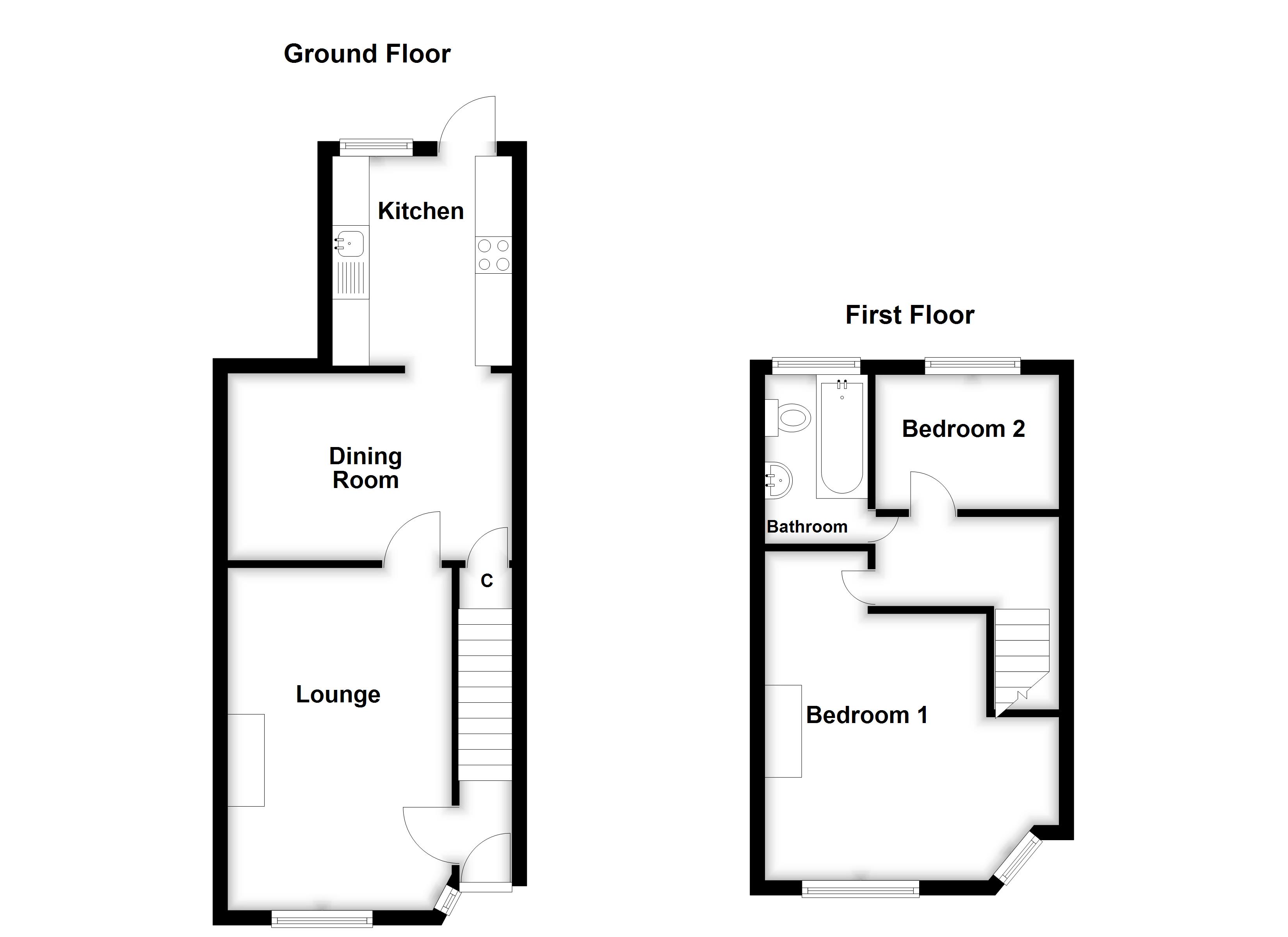286, Parkside Avenue, Bexleyheath floorplan
