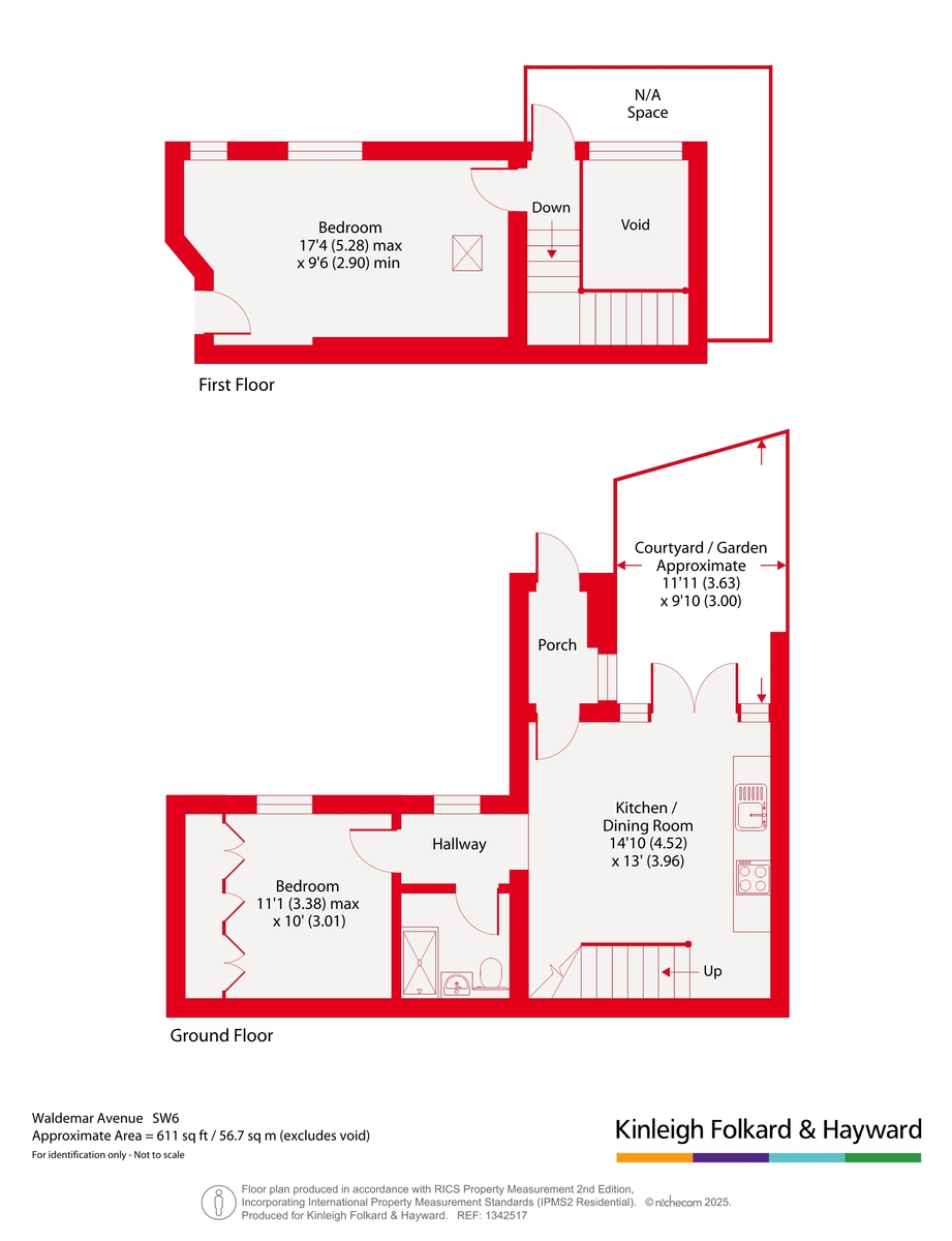 Flat 3, 2, Waldemar Avenue, London floorplan