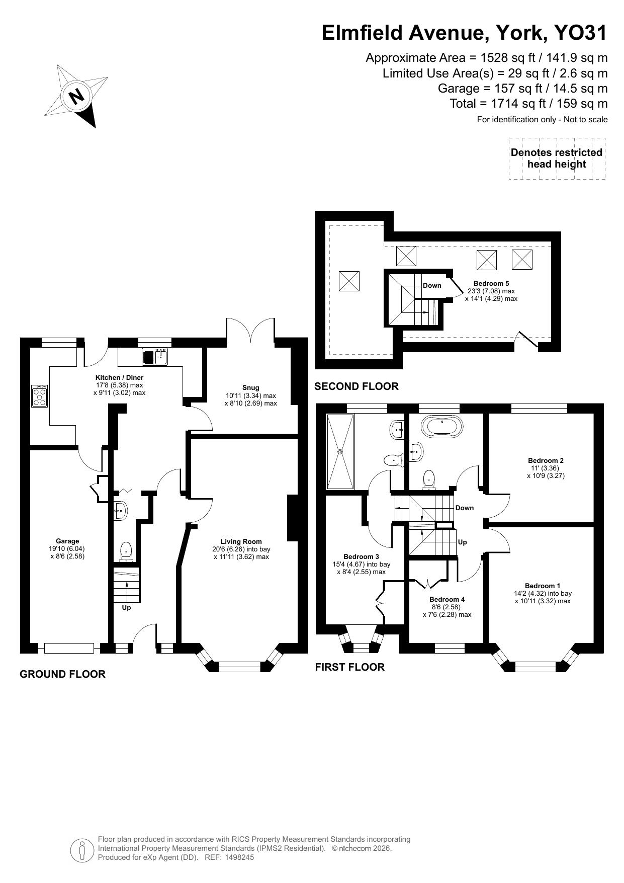 16, Elmfield Avenue, York floorplan