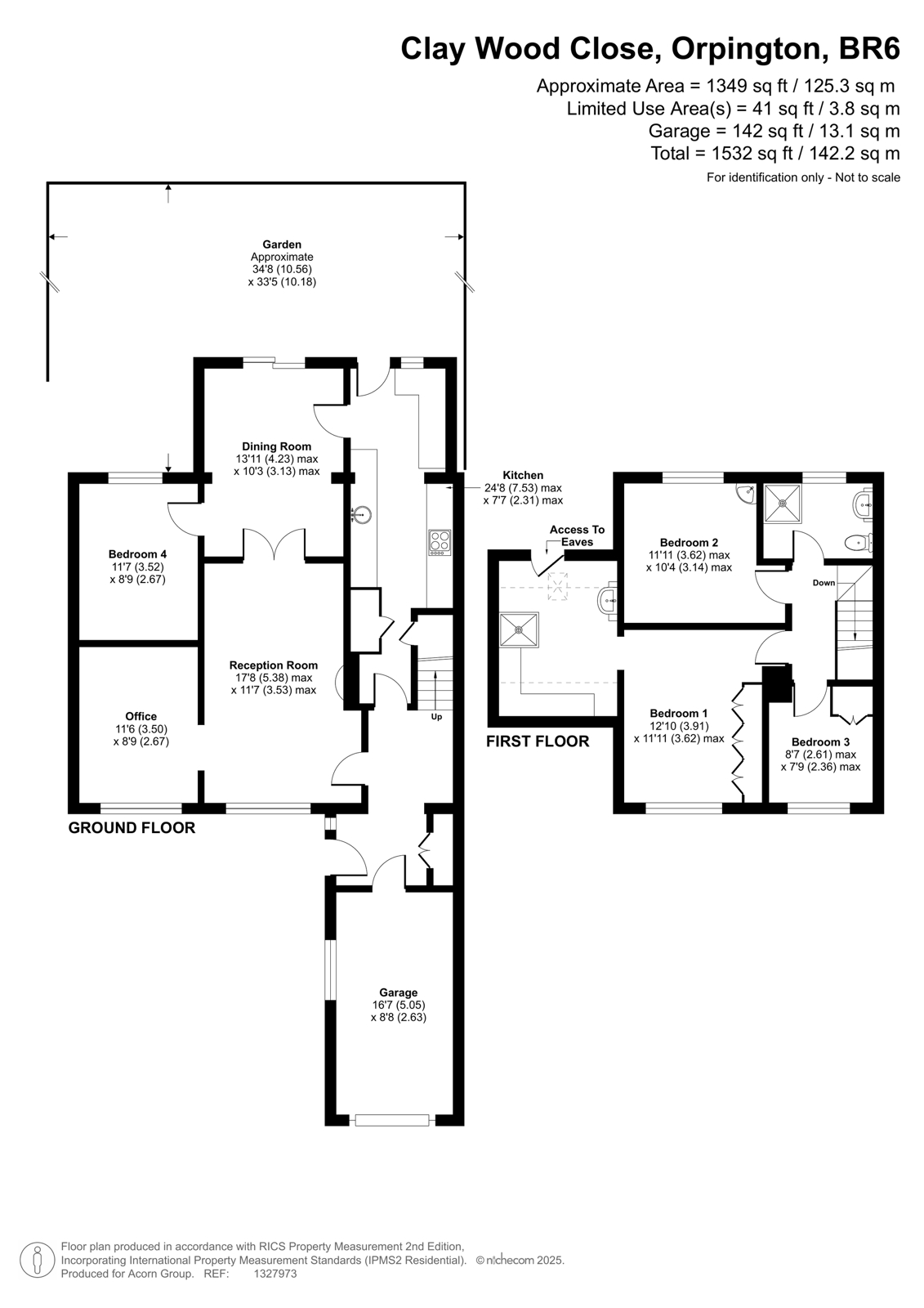 1, Clay Wood Close, Orpington floorplan