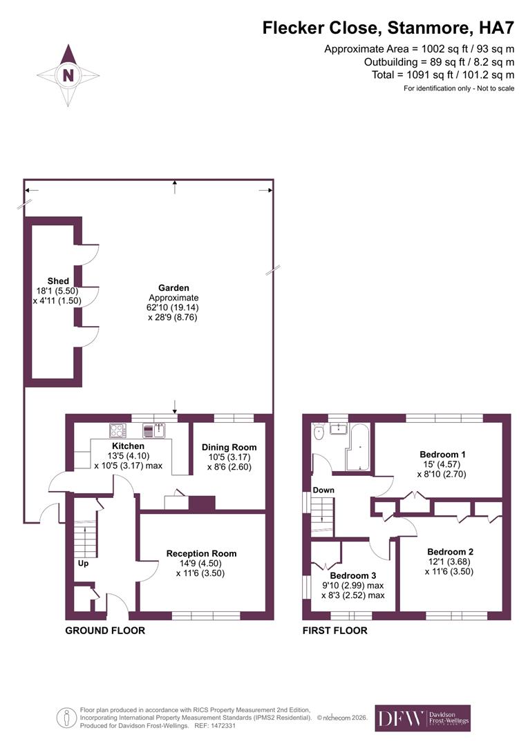 17, Flecker Close, Stanmore floorplan