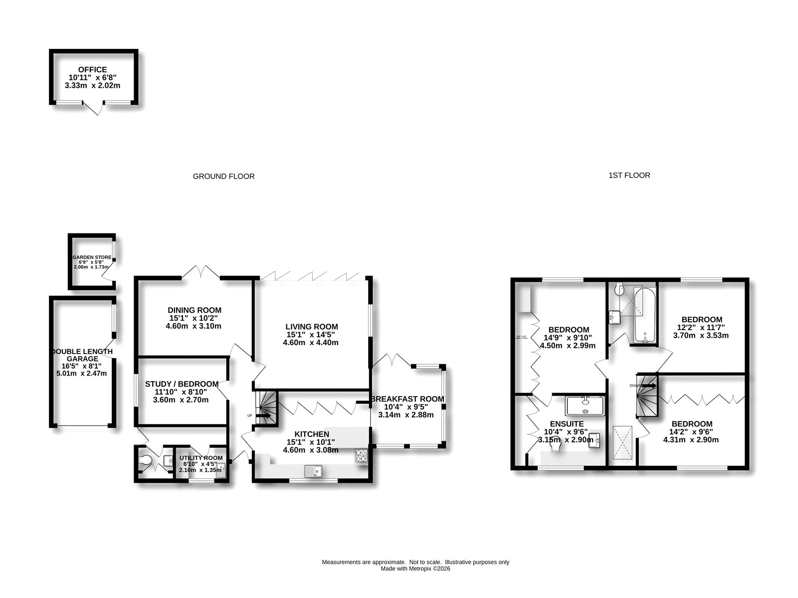 Merry Well,, White Lane, Ash Green floorplan