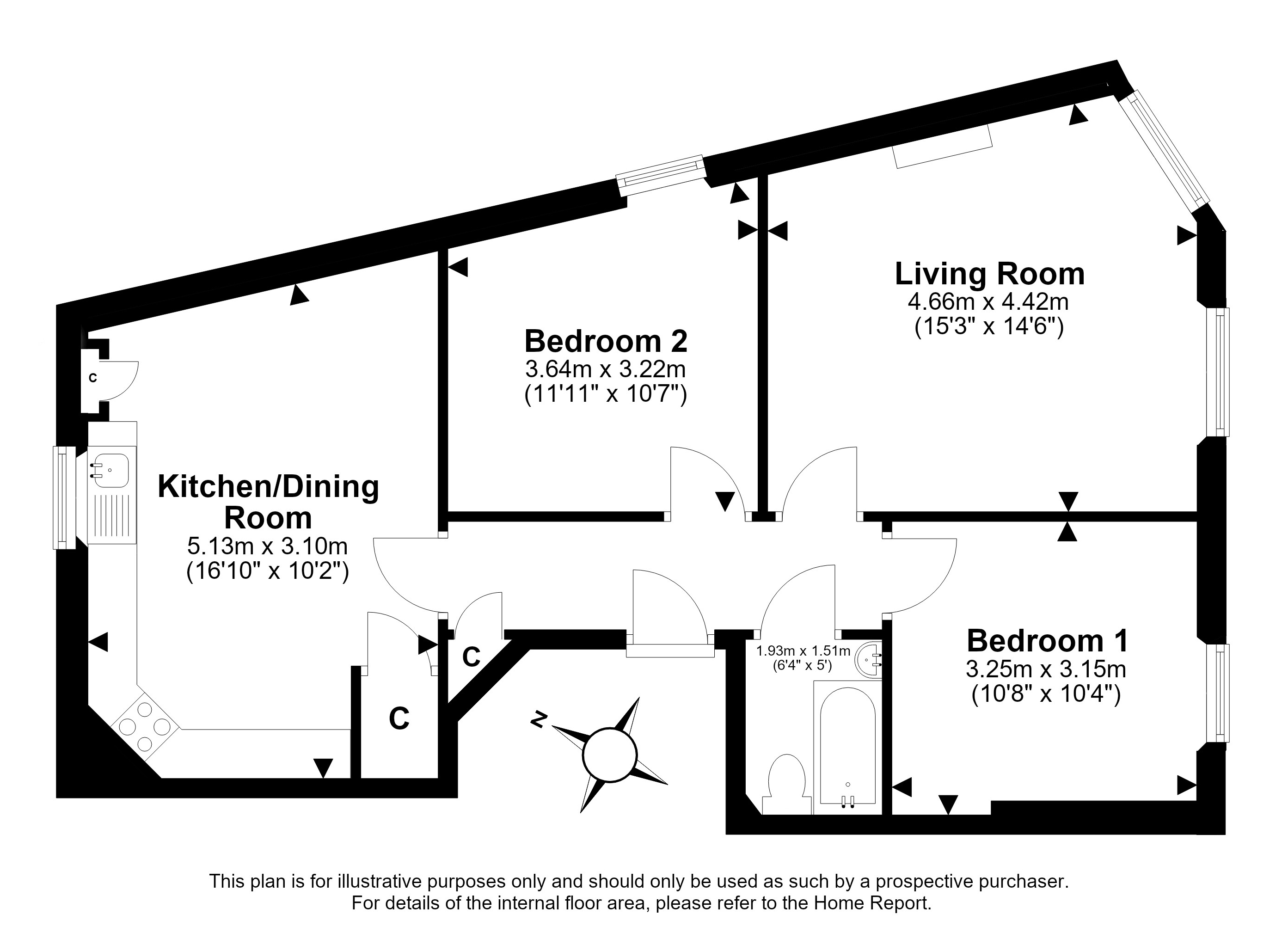 128/1, Ferry Road, EDINBURGH floorplan