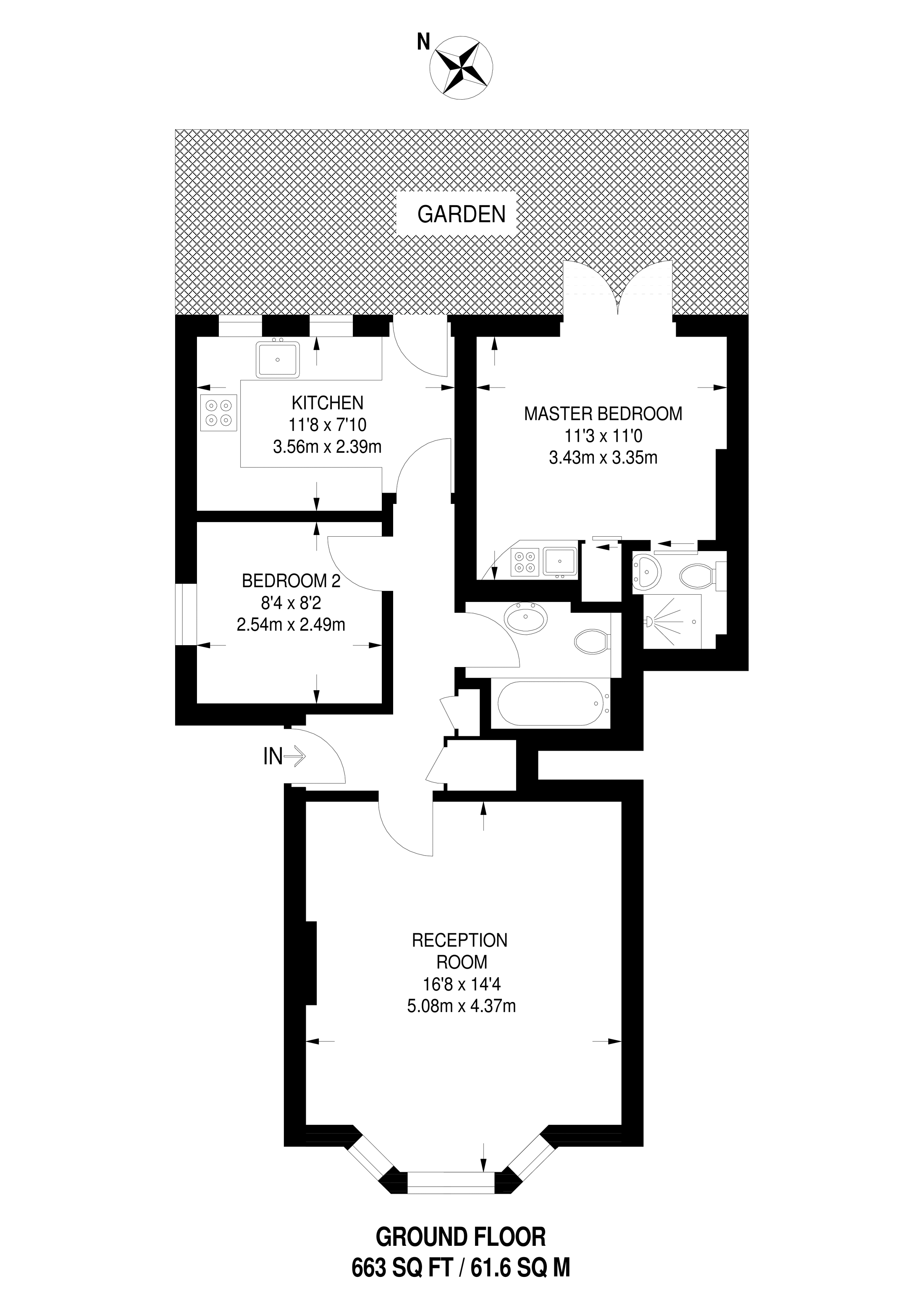 2 Bedrooms Flat to rent in Avenue Gardens, Acton W3