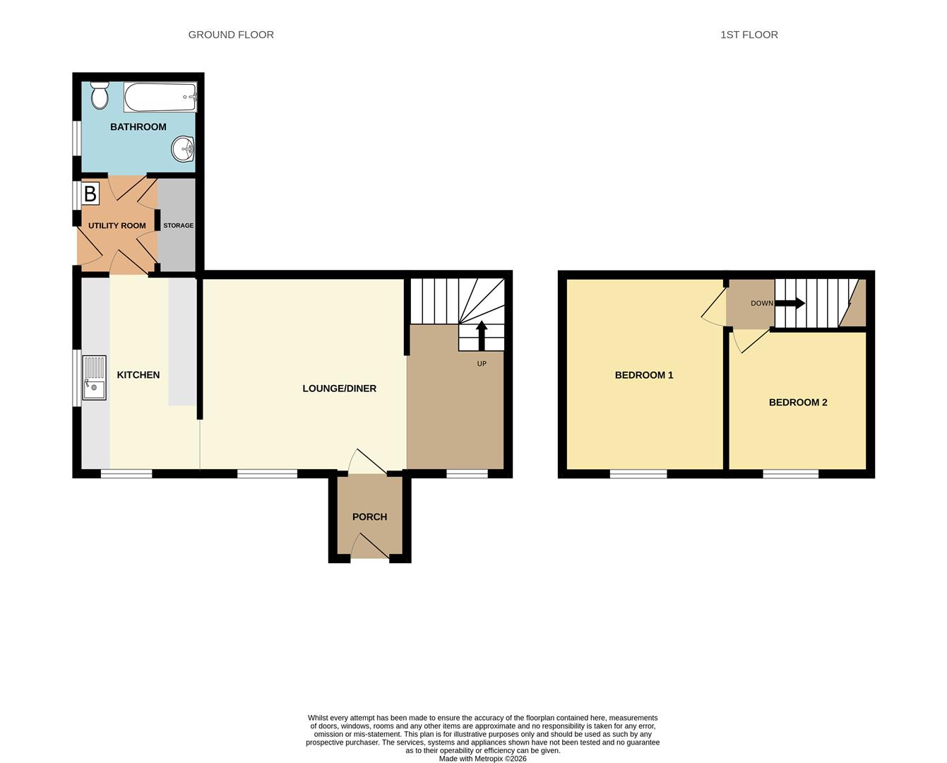 1 Muse Hill Cottages, Okehampton floorplan