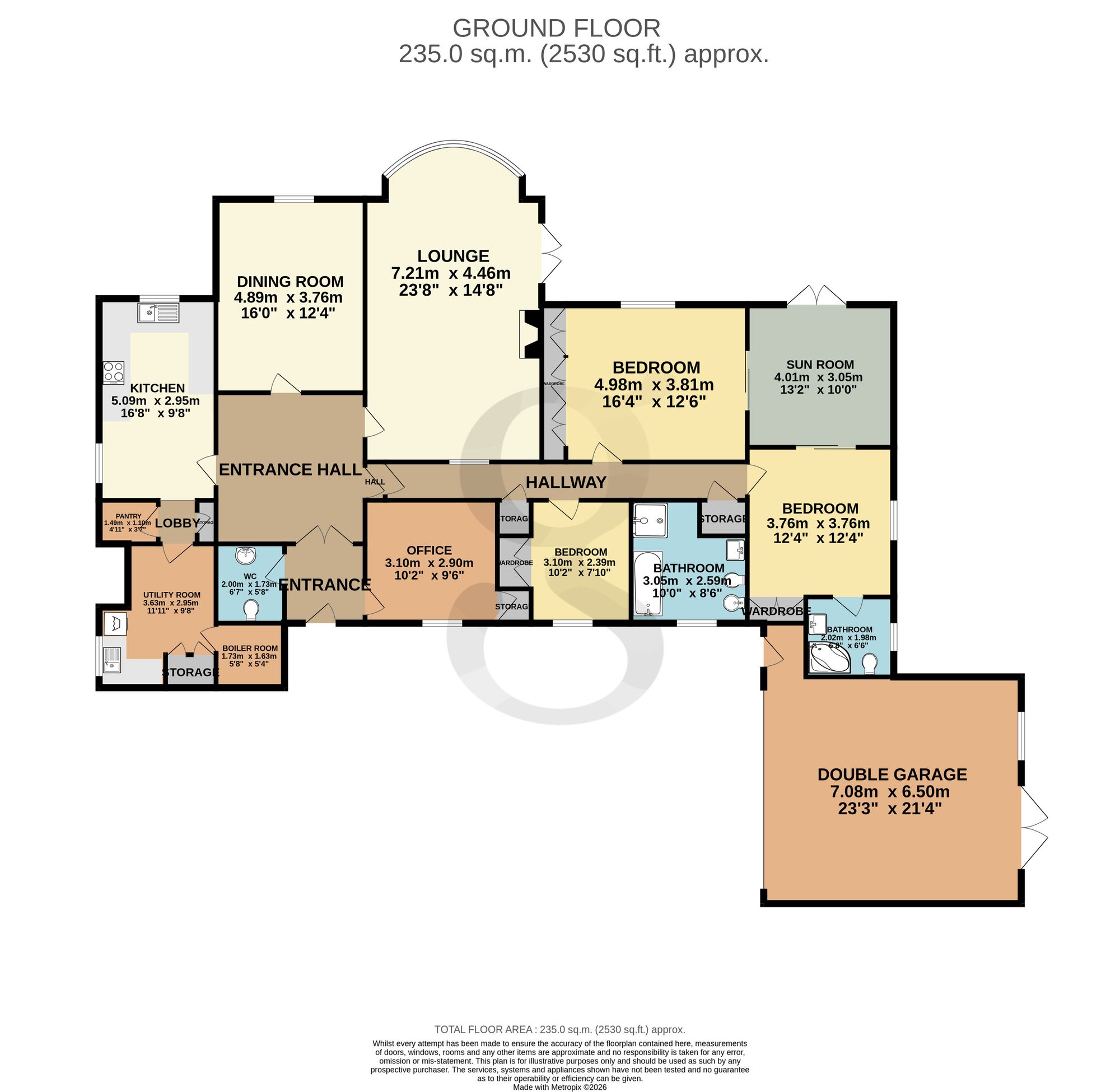 Le Parcot La Longue Rue, Jersey floorplan